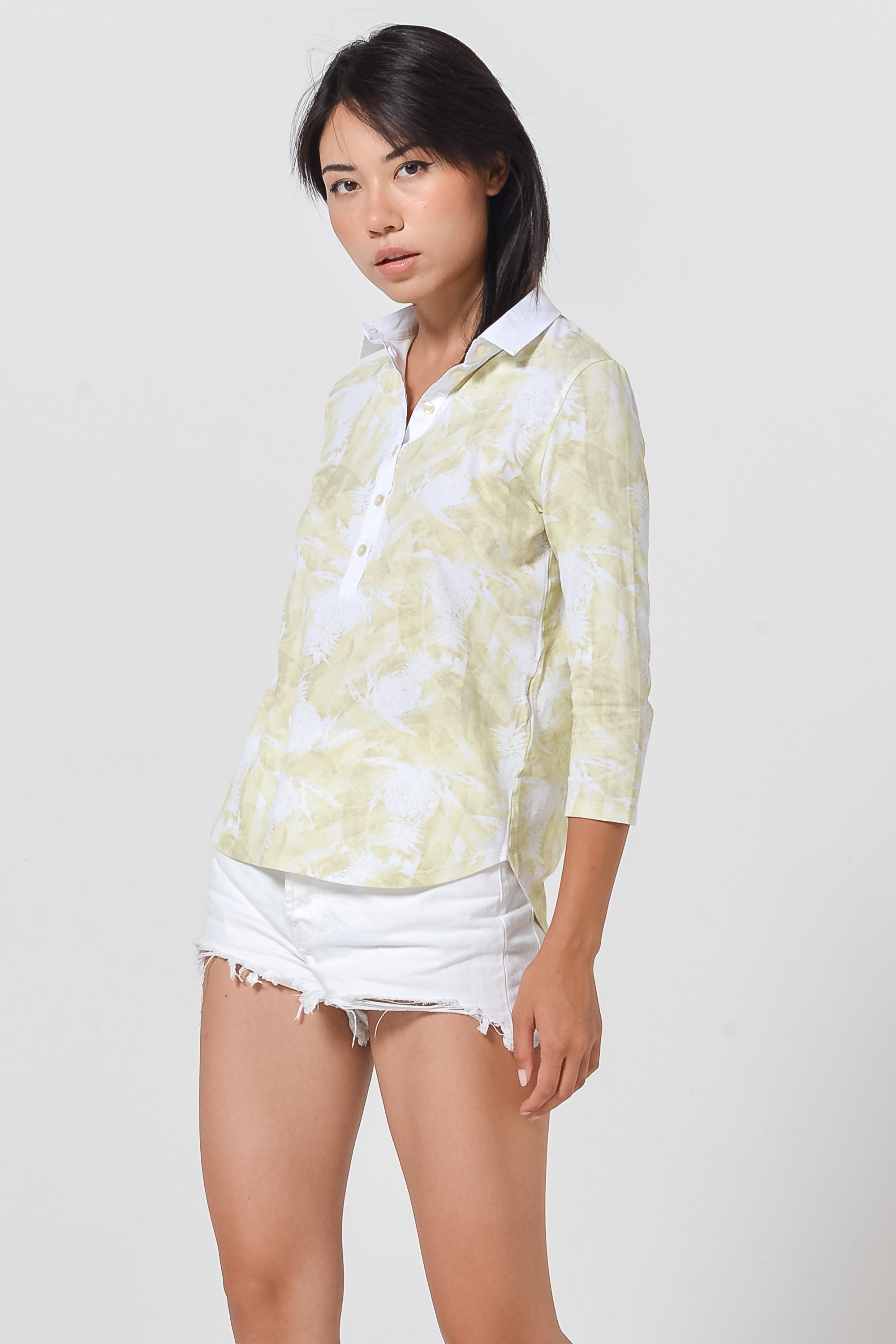 Pineapple-Print Polo Shirt - Moorea