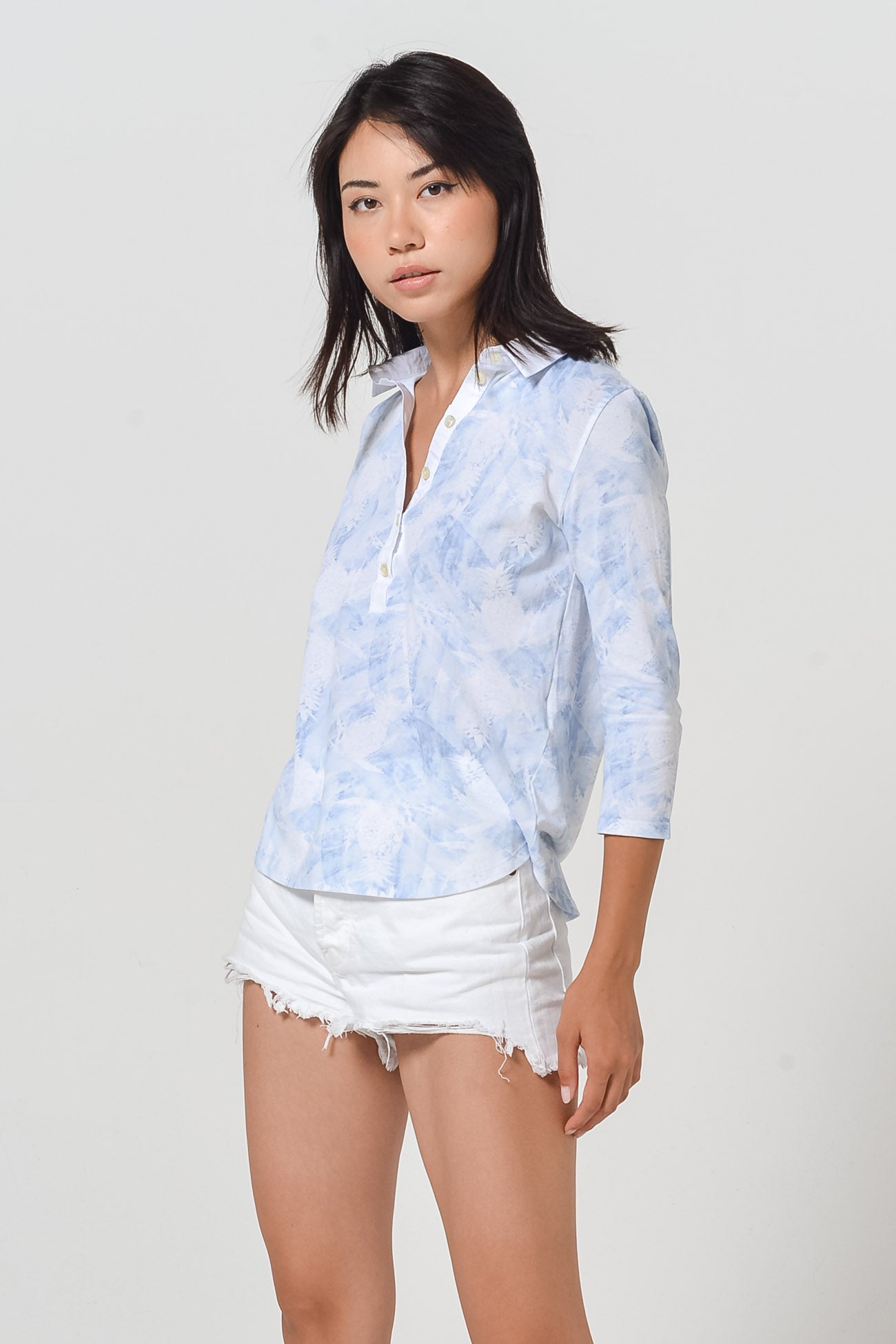 Pineapple-Print Polo Shirt - Fiji