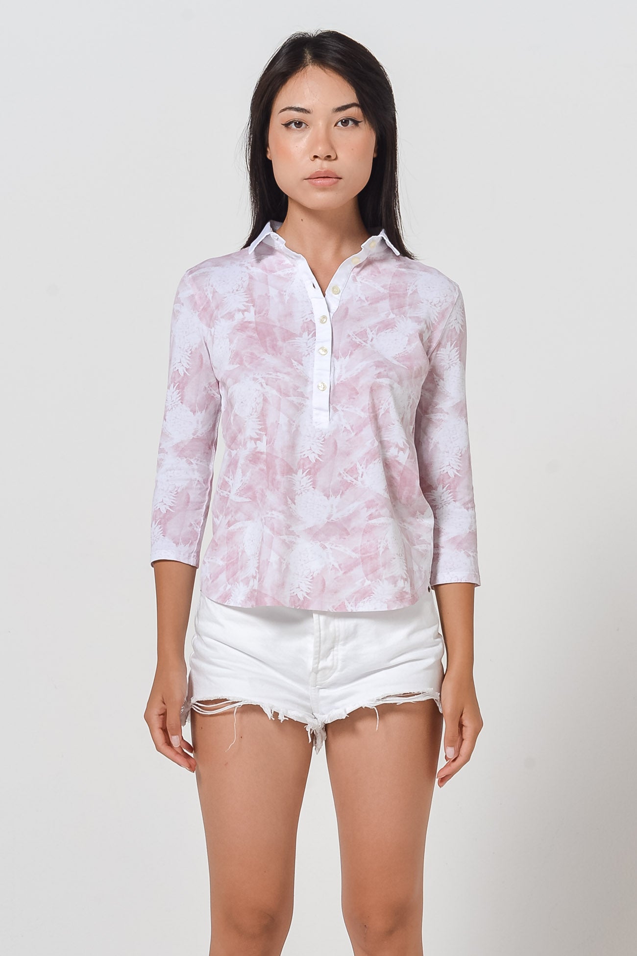 Pineapple-Print Polo Shirt - Bali