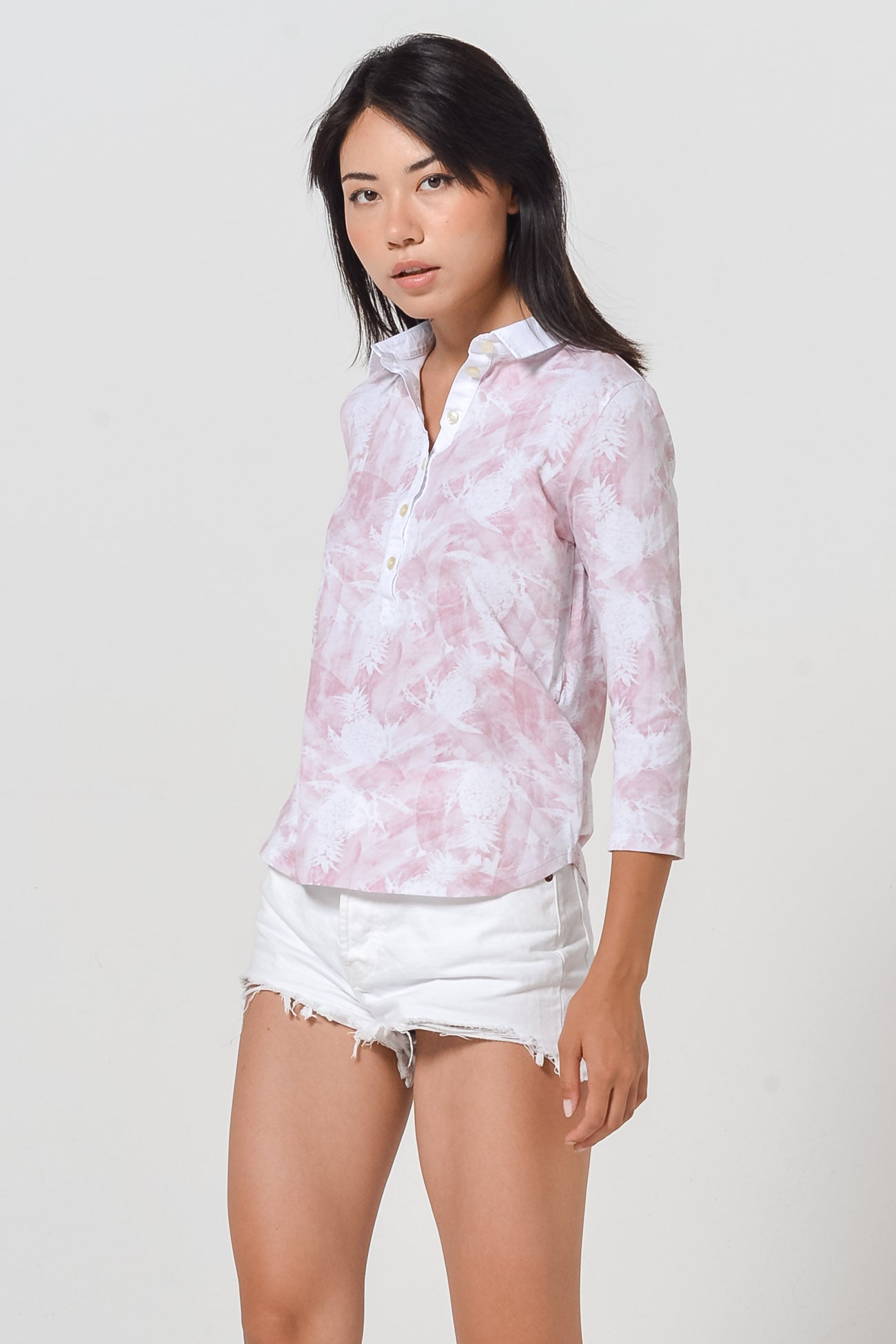 Pineapple-Print Polo Shirt - Bali