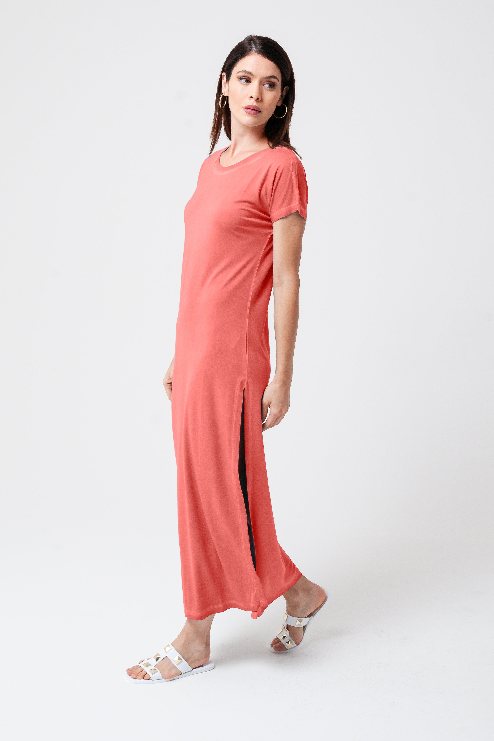 Tee Dress - Hibiscus