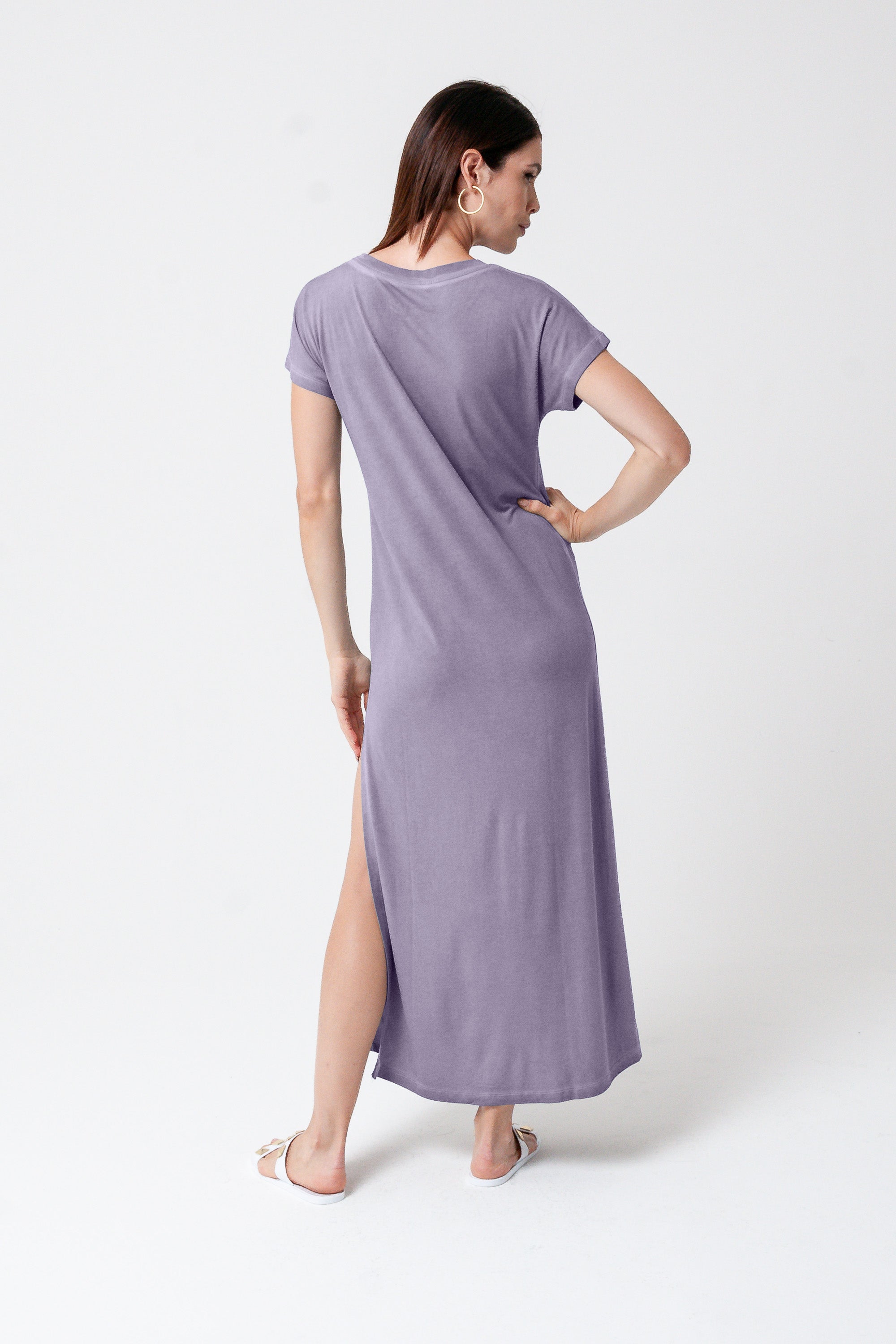 Tee Dress - Mauve