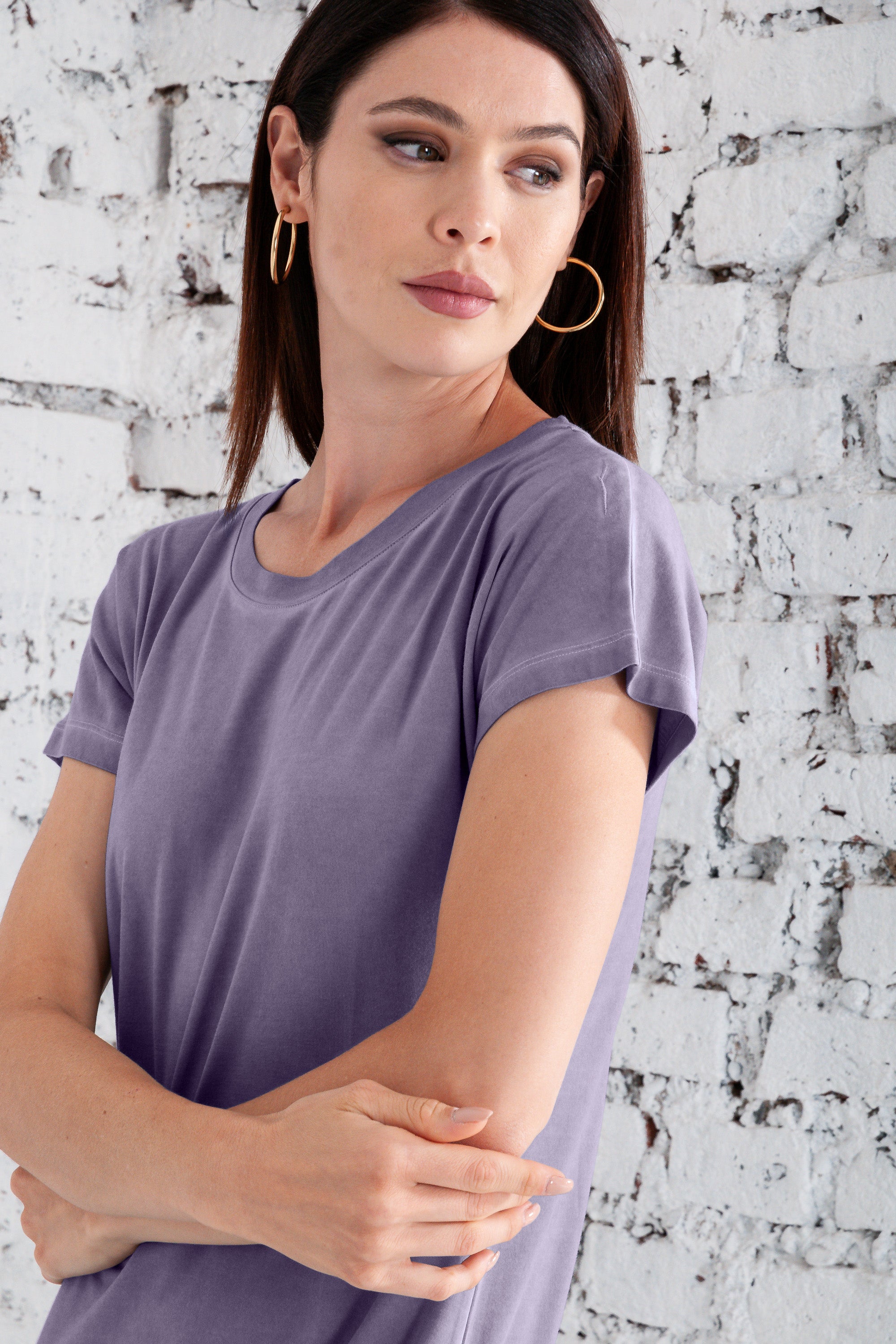 Tee Dress - Mauve
