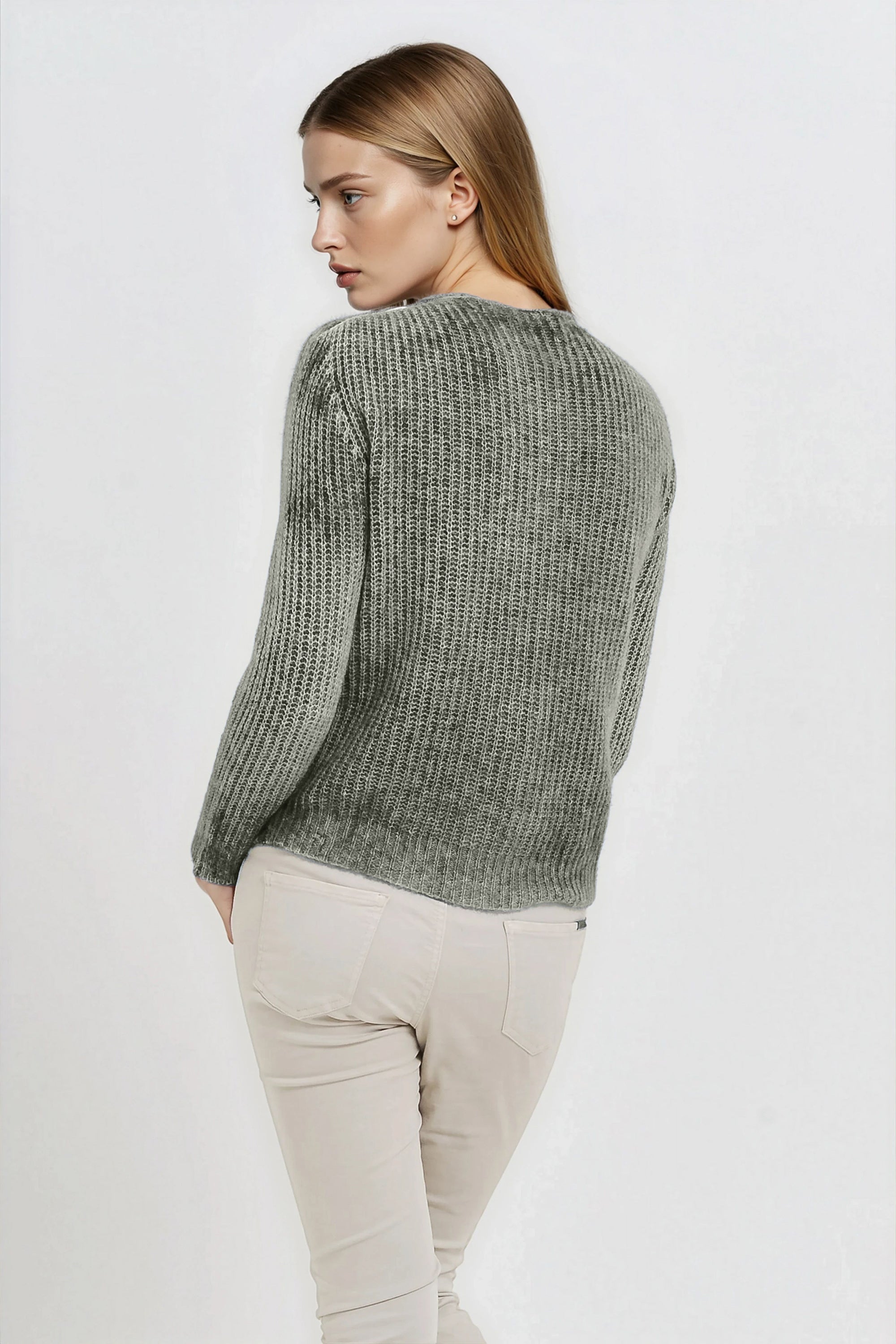 Kibane Alpaca Cardi - Sage