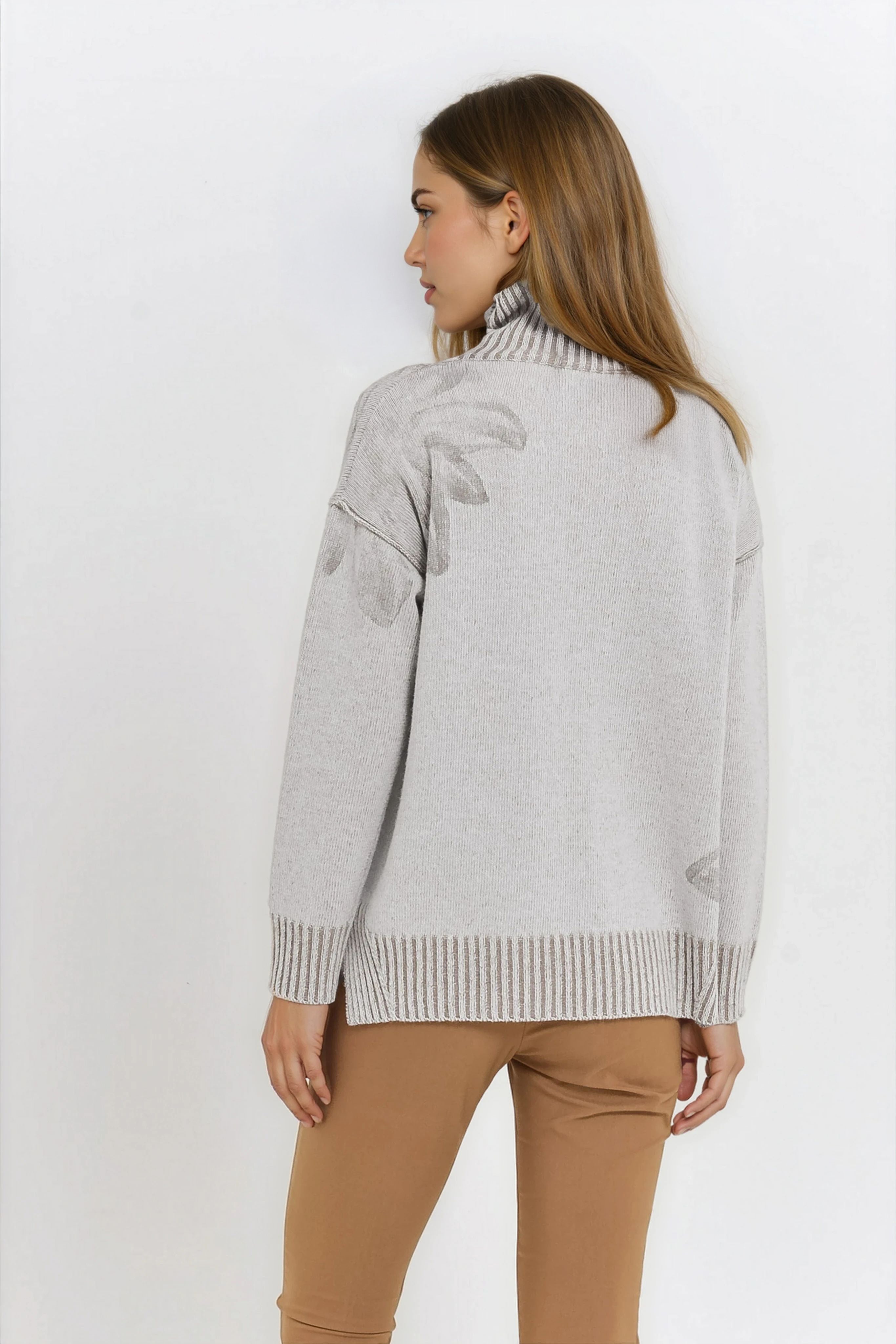 Bothy Edel Turtleneck Sweater - Granite