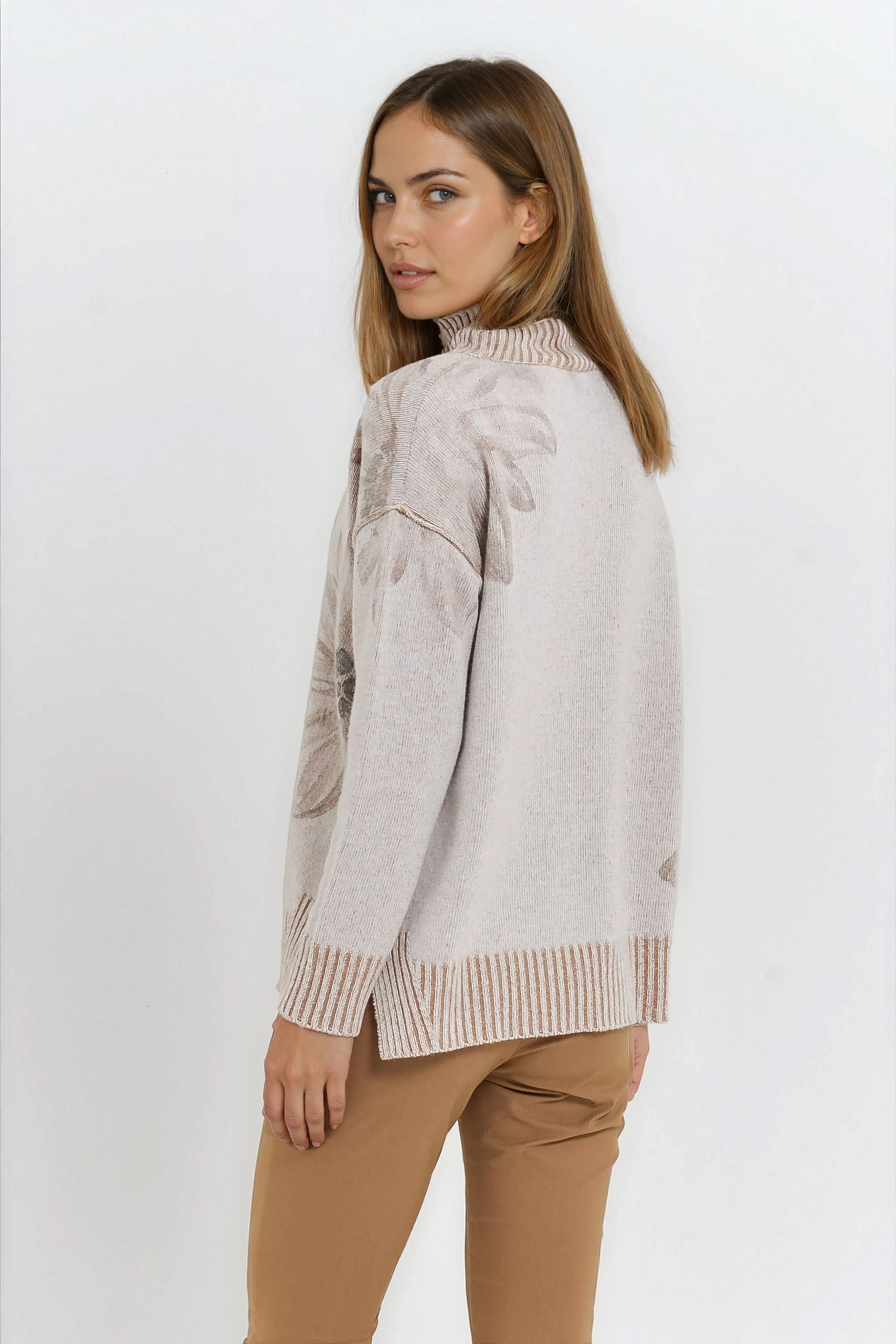 Bothy Edel Turtleneck Sweater - Wood