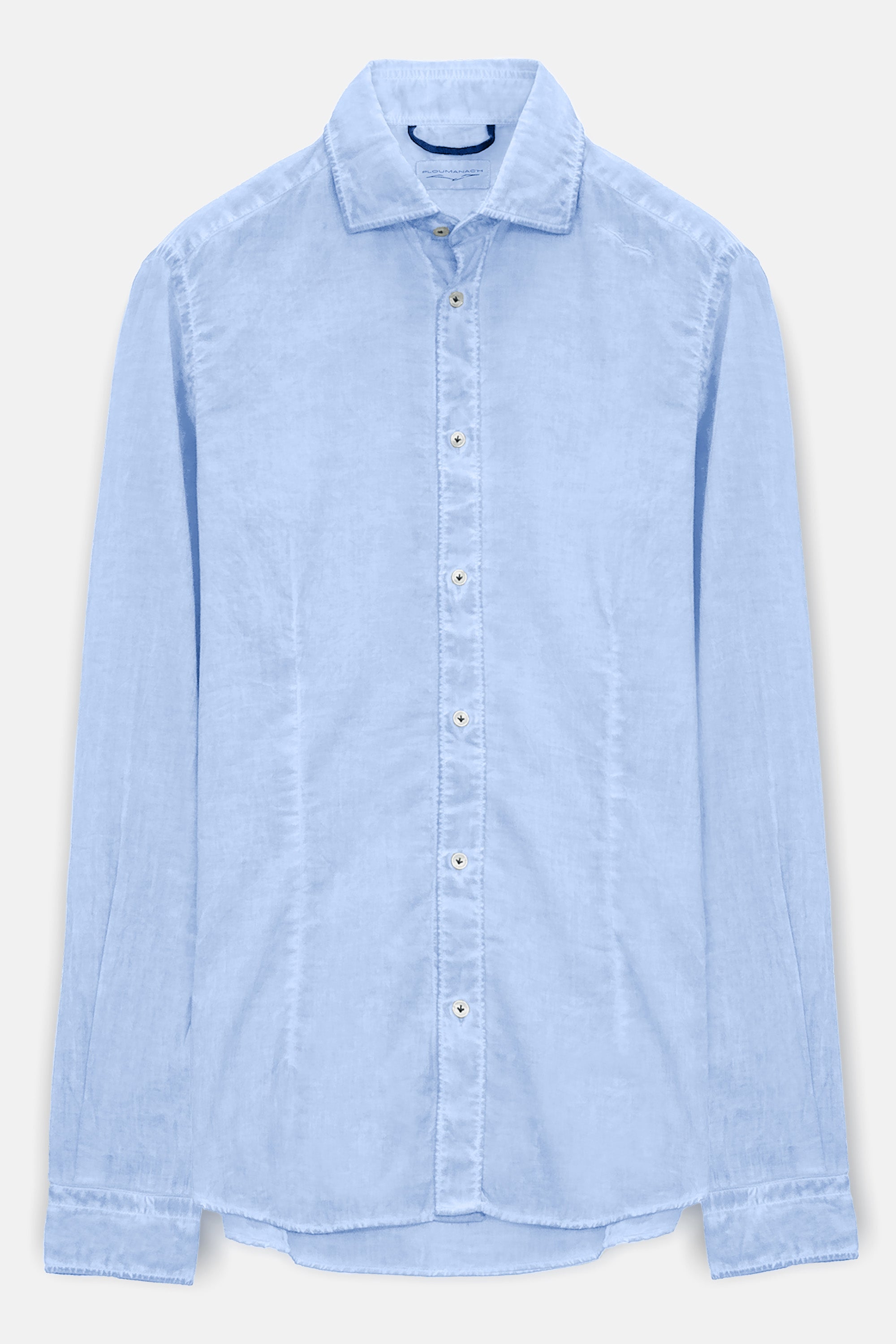 Slim Fit Voile Shirt - Cielo