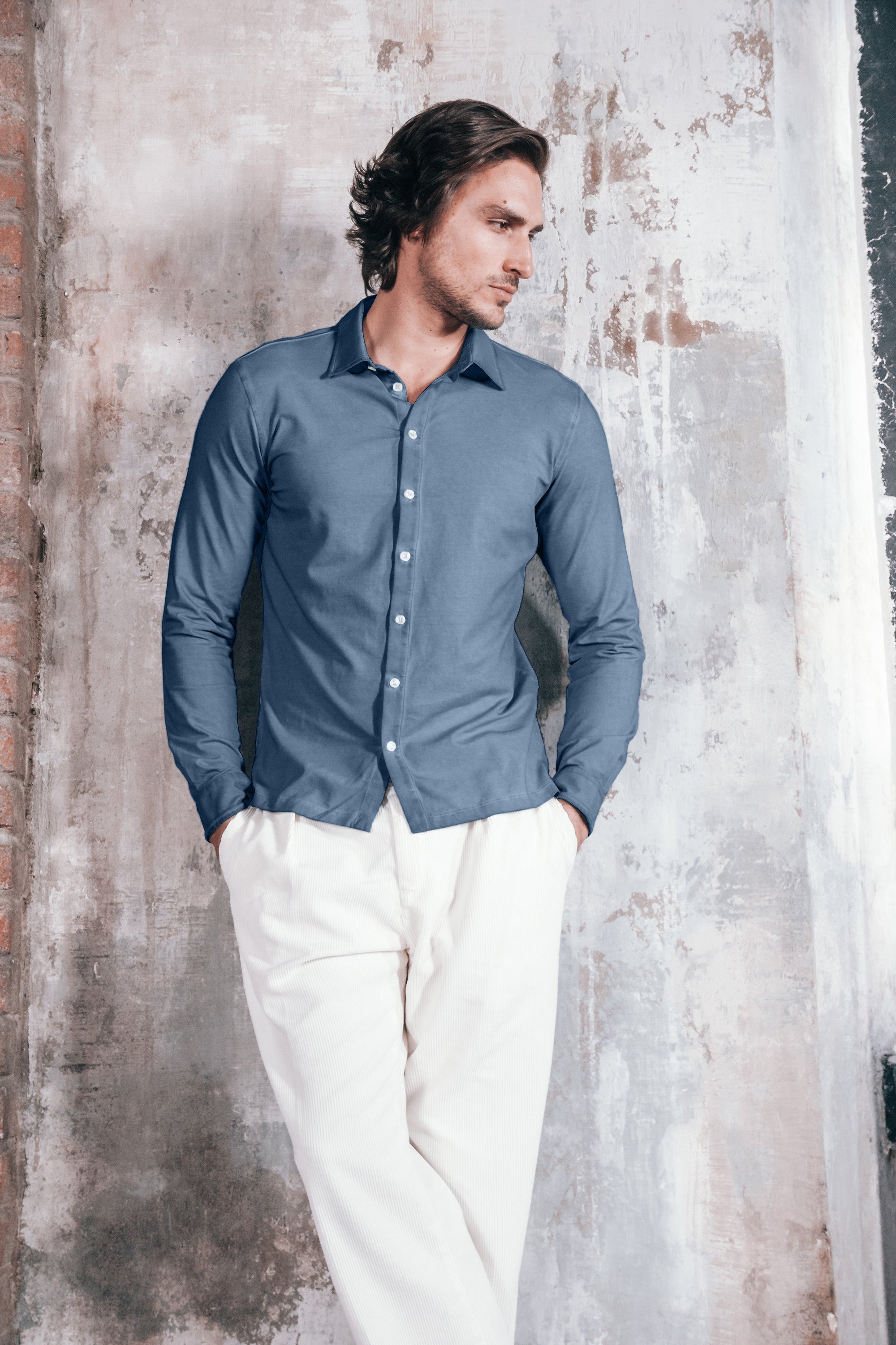 Performance Shirt in Jeans