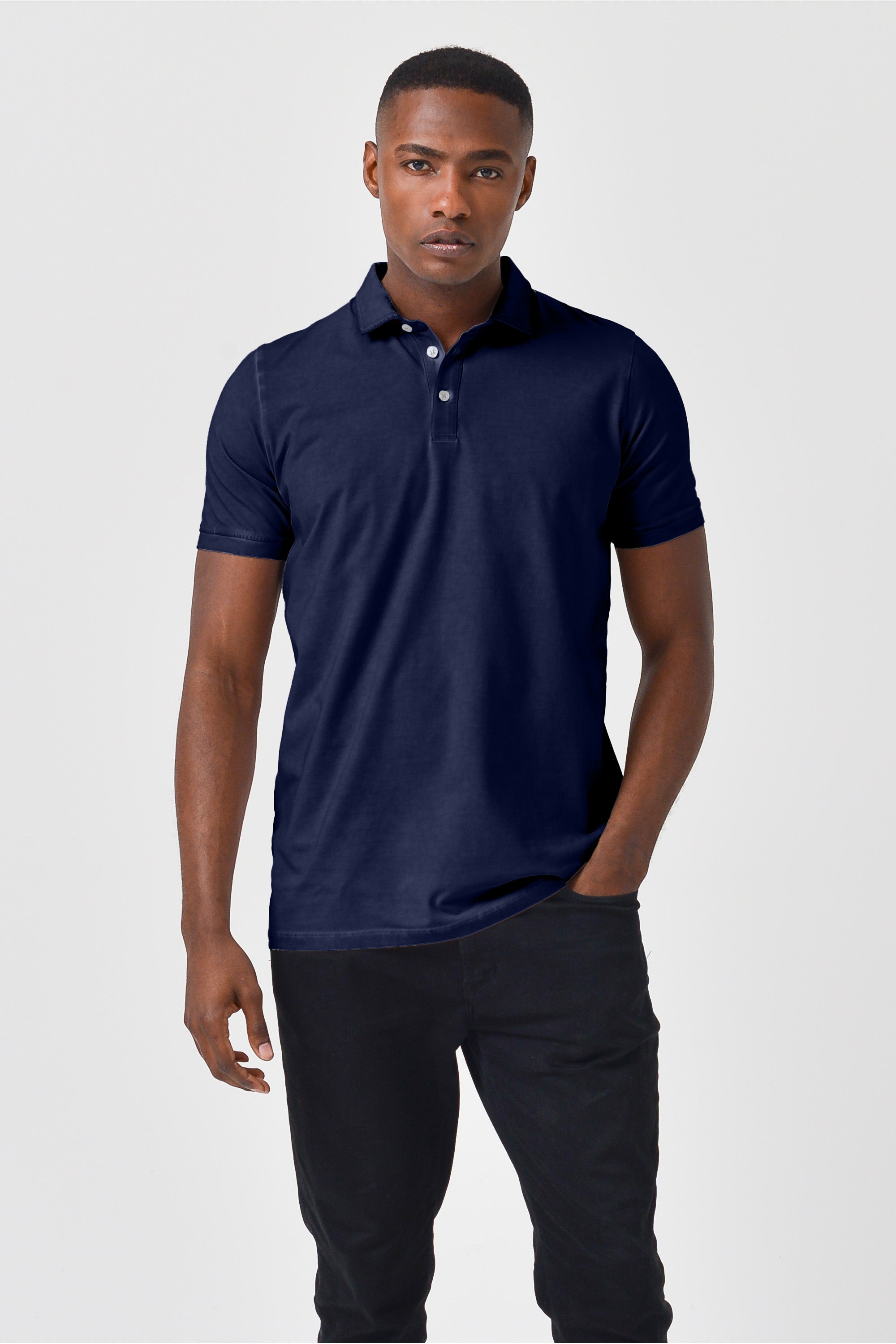 Performance Polo in Navy