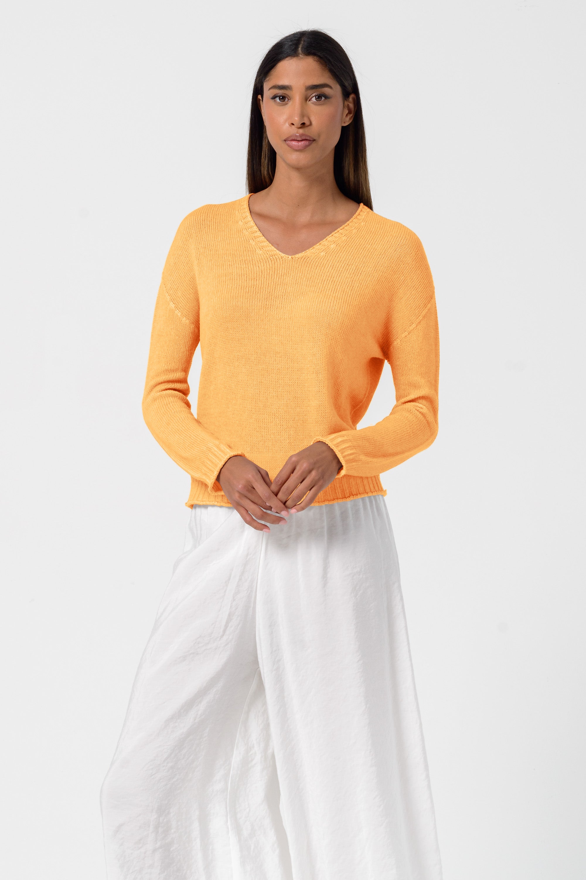 Cogo V Knit - Apricot