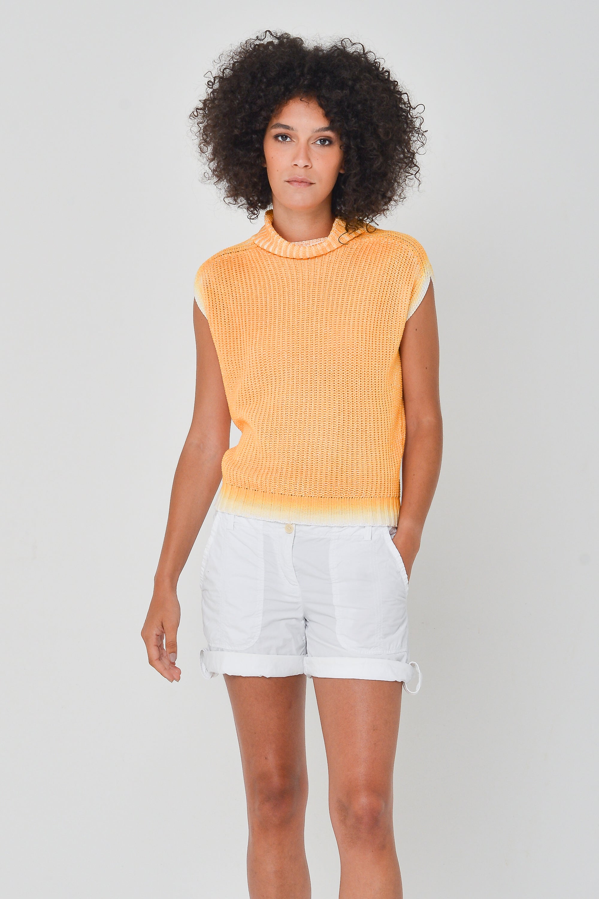 Spray Art Ribbed Mini Knit in Sundance