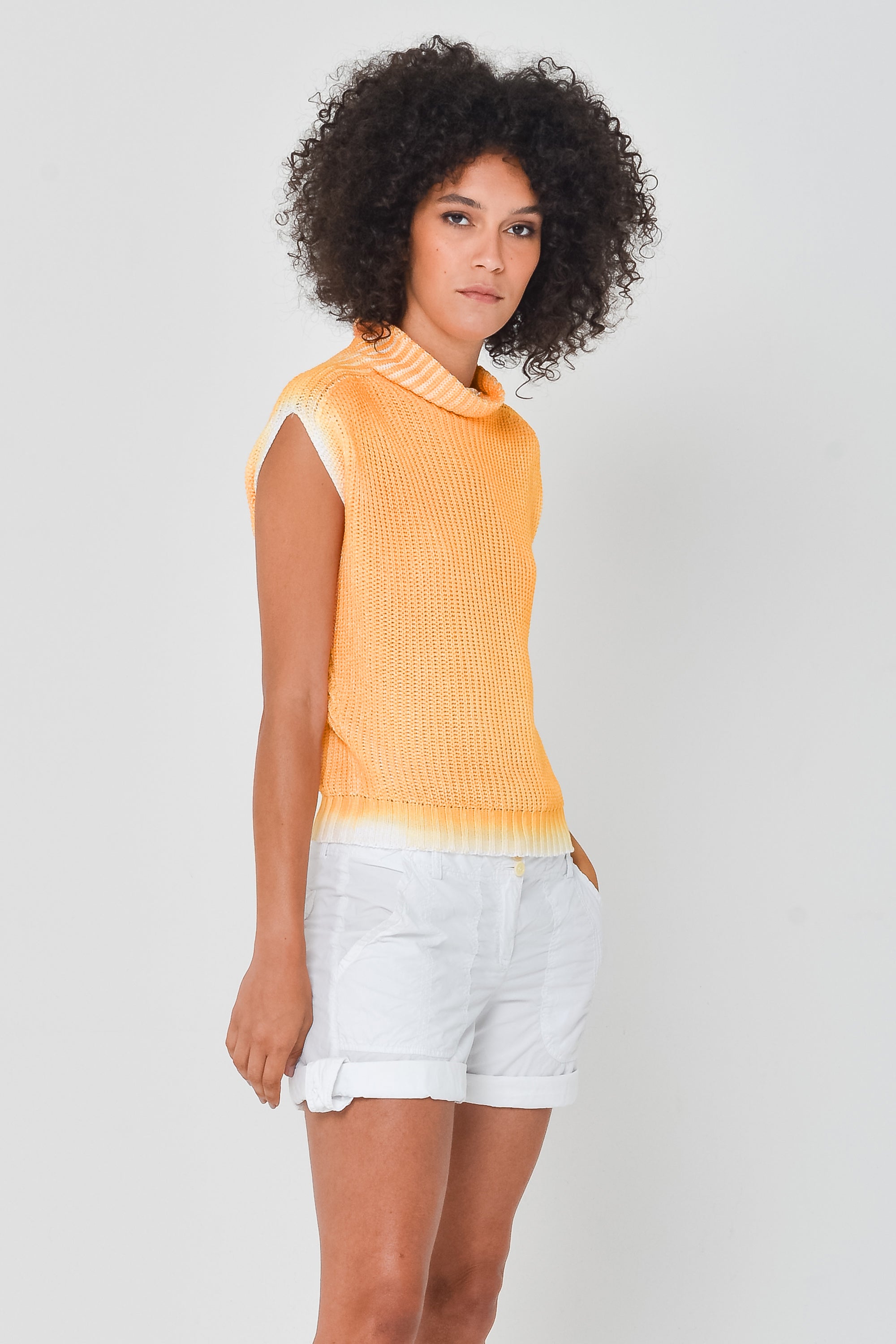 Spray Art Ribbed Mini Knit in Sundance