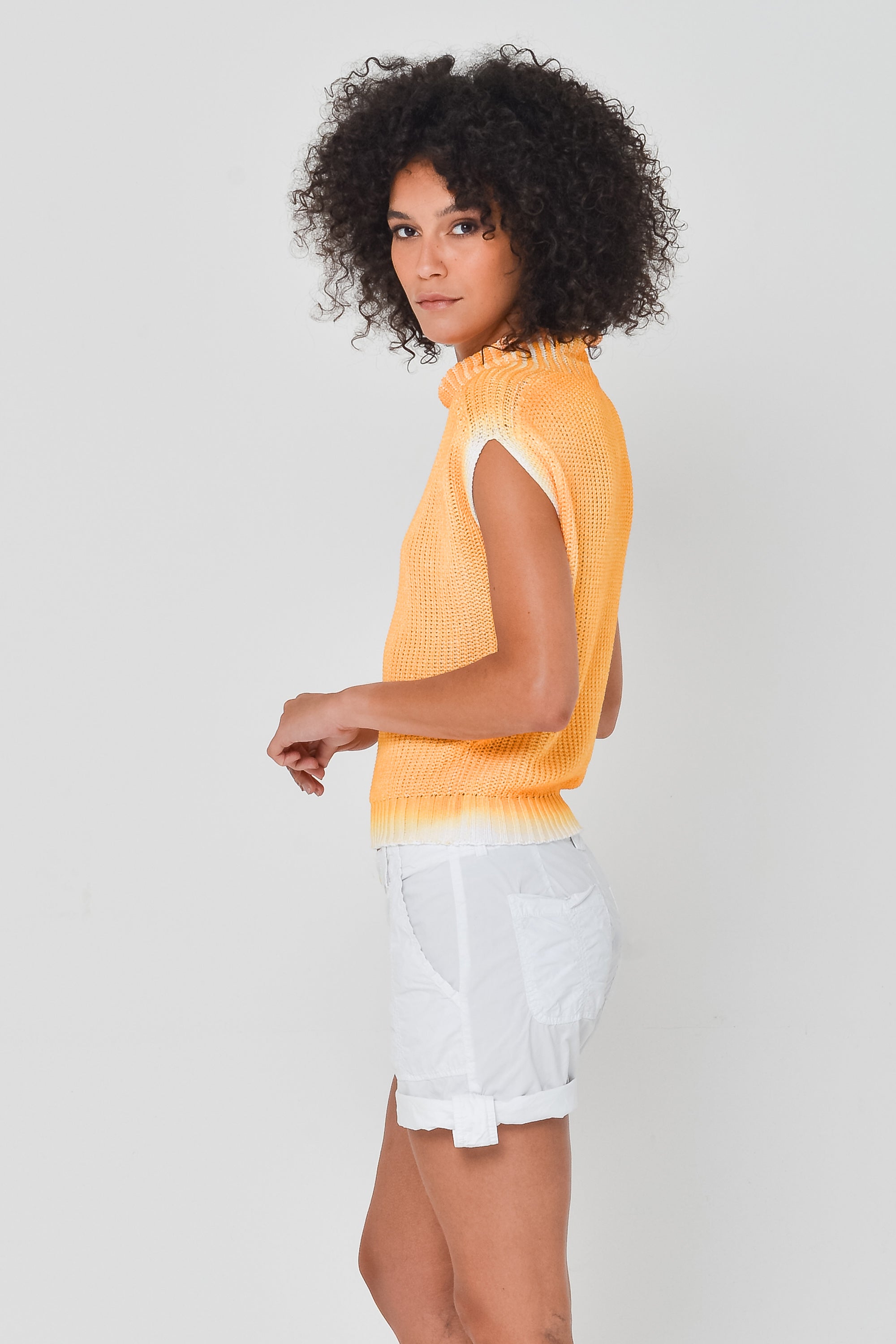 Spray Art Ribbed Mini Knit in Sundance