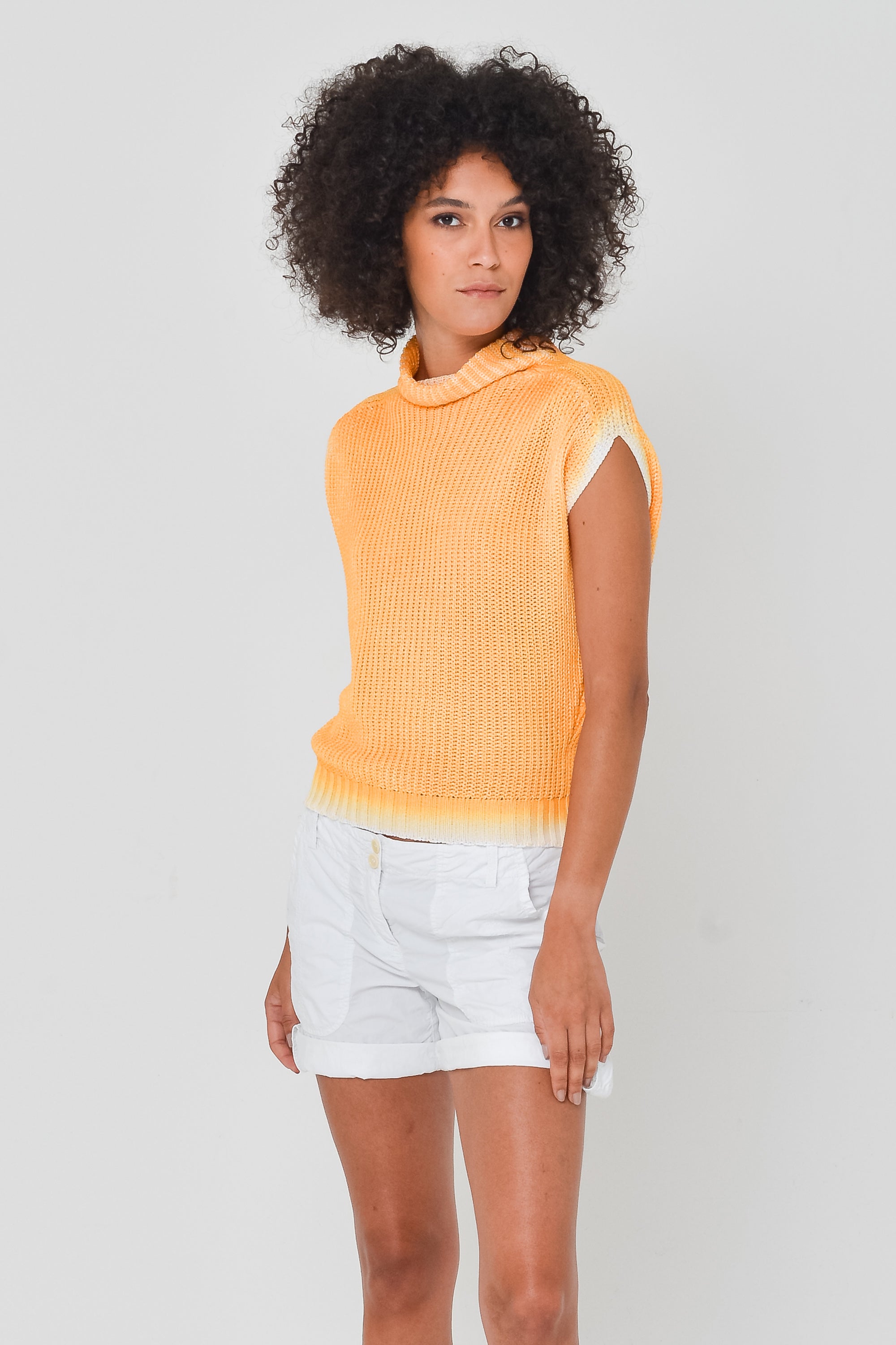 Spray Art Ribbed Mini Knit in Sundance