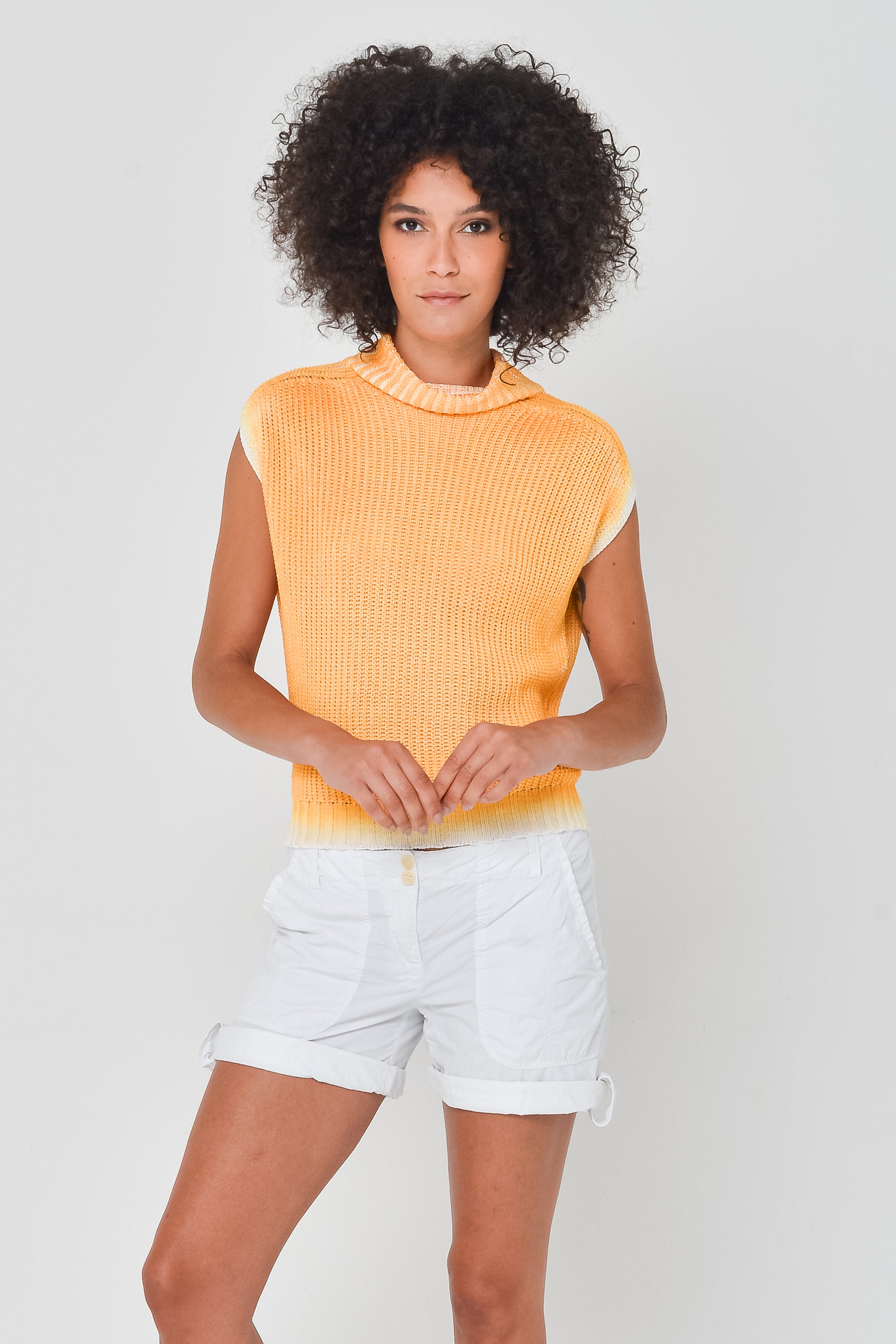 Spray Art Ribbed Mini Knit in Sundance