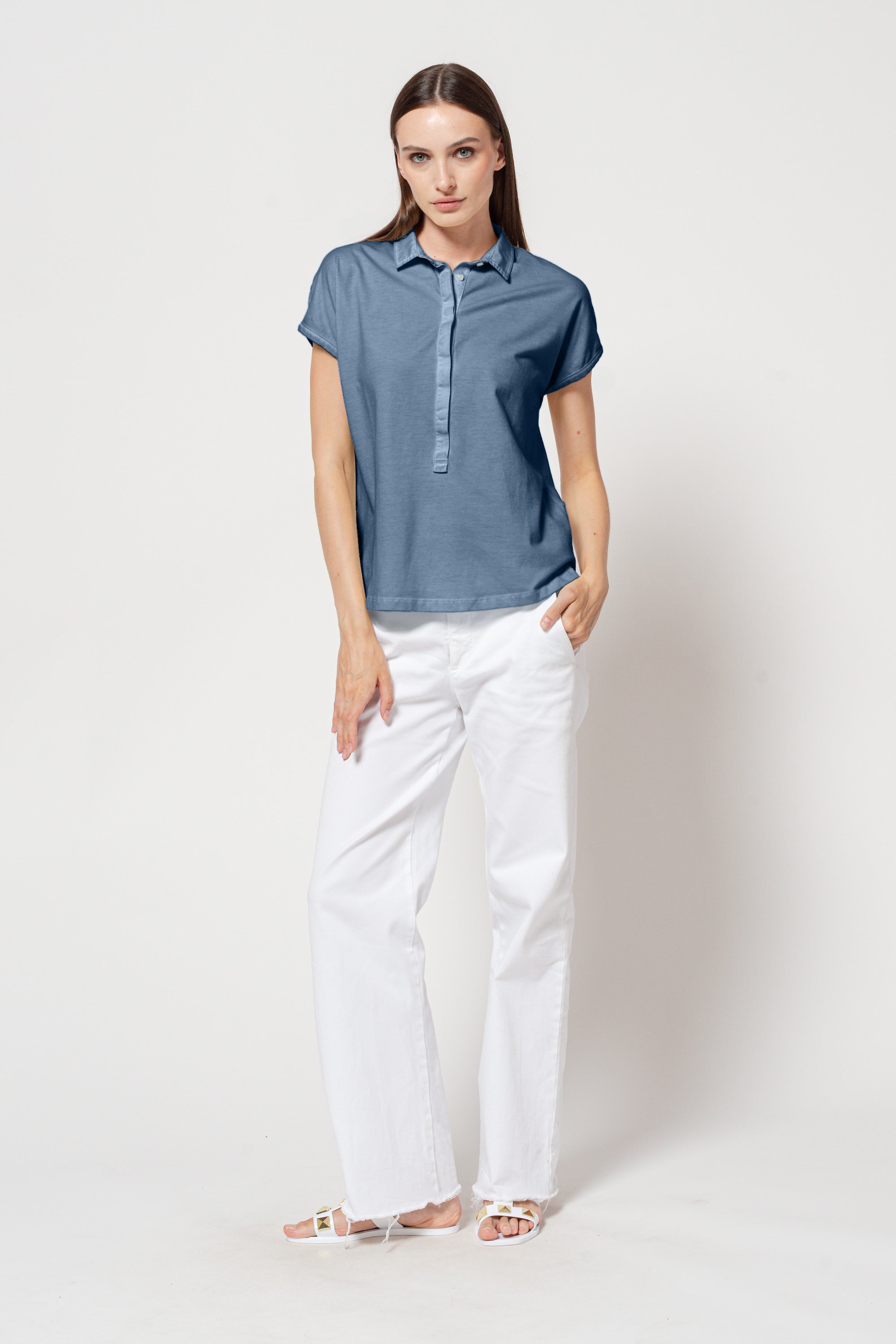 Summer Love Polo in Jeans