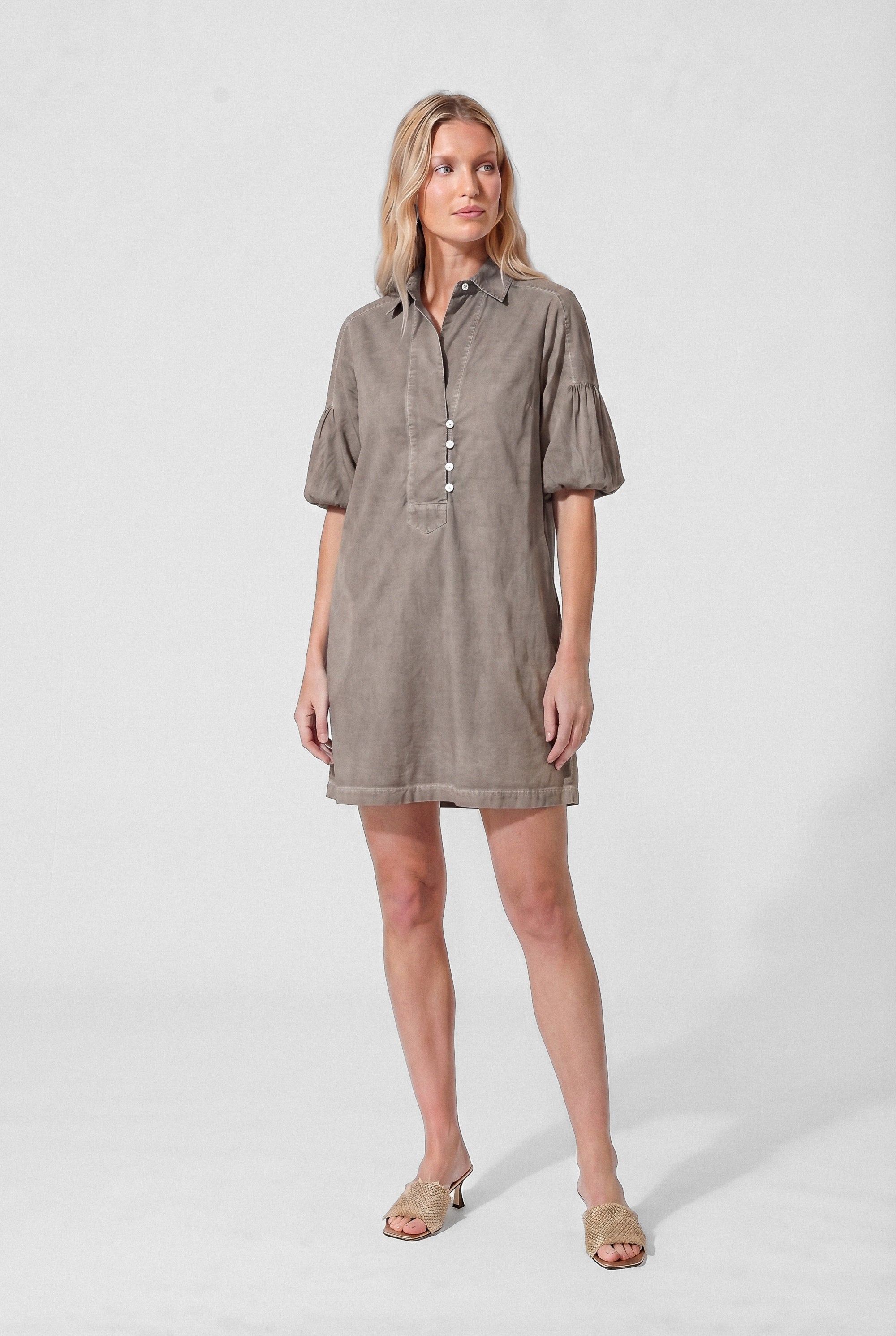 Day Off Shirtdress in Poplin - Reef