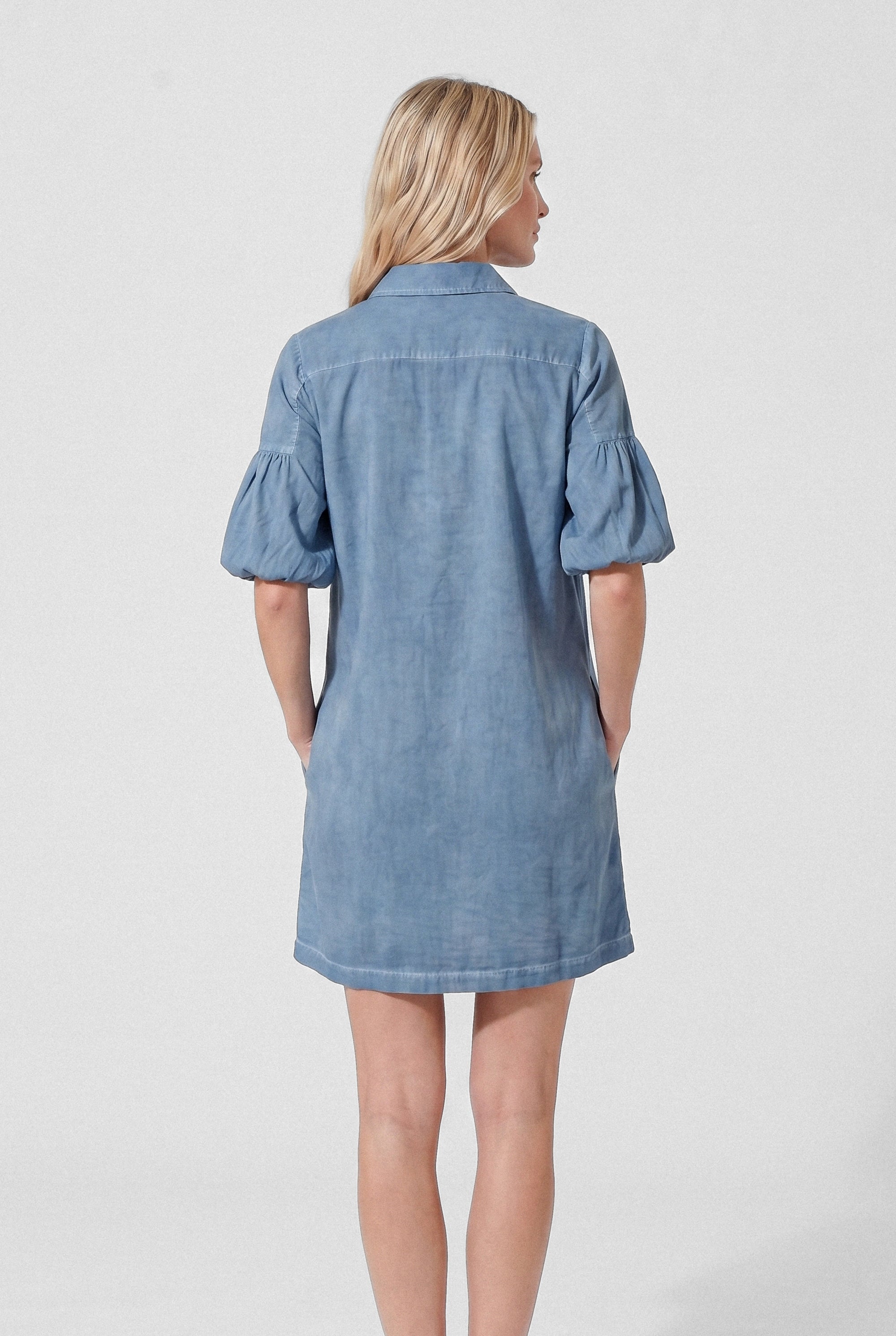 Day Off Shirtdress in Poplin - Jeans