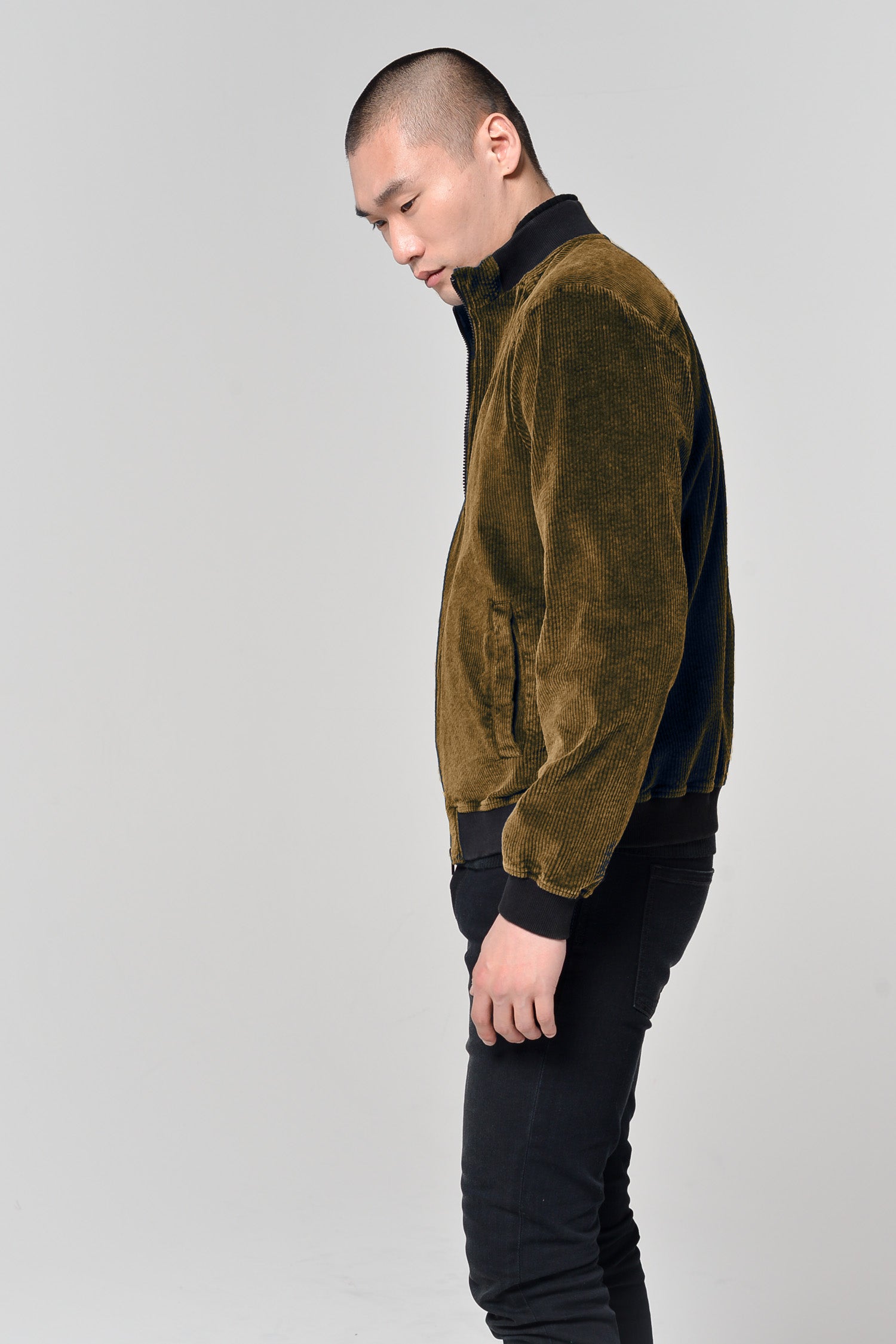 Hyton - Corduroy Bomber Jacket - Rust