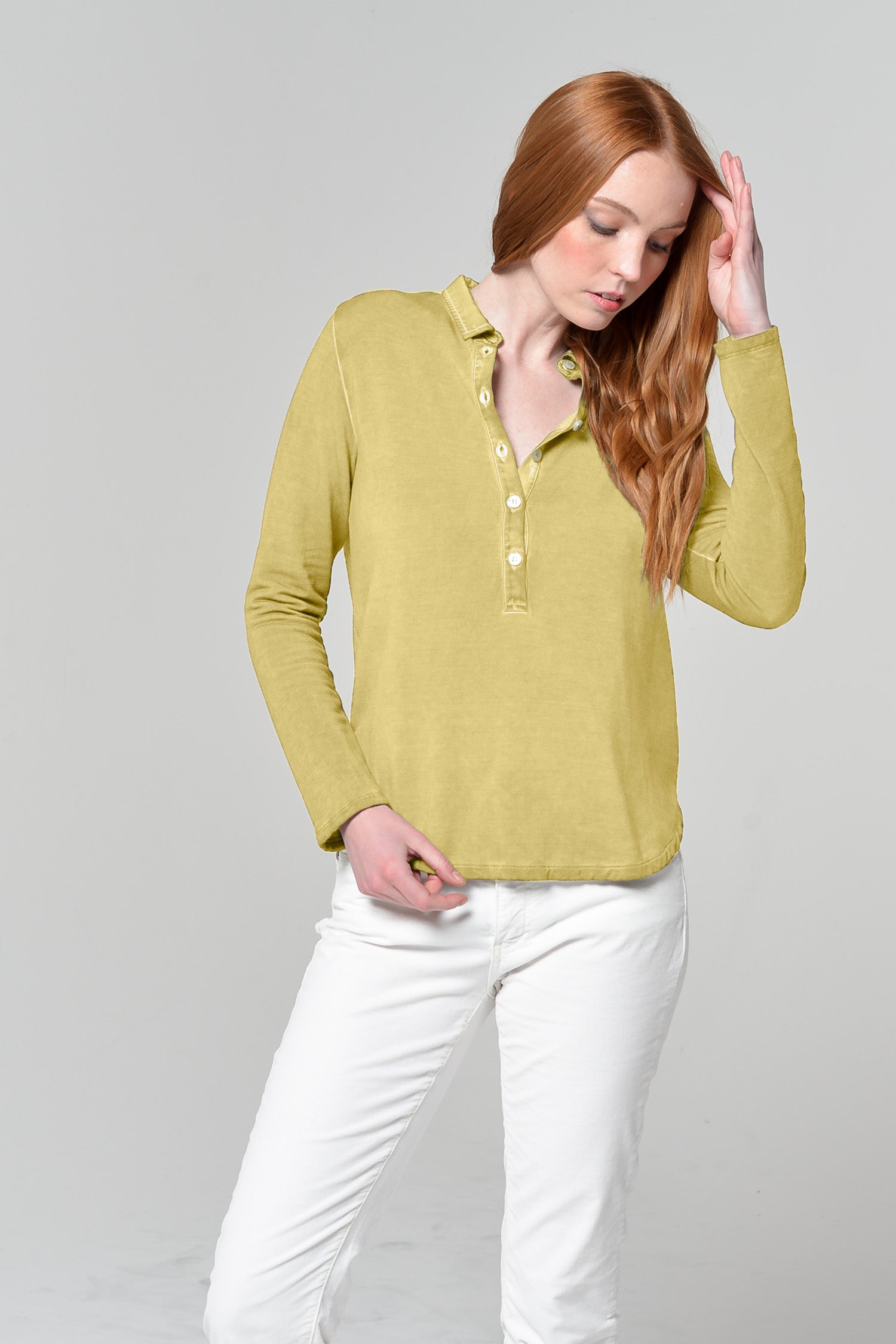 Craig Long Sleeve Polo - Samoa