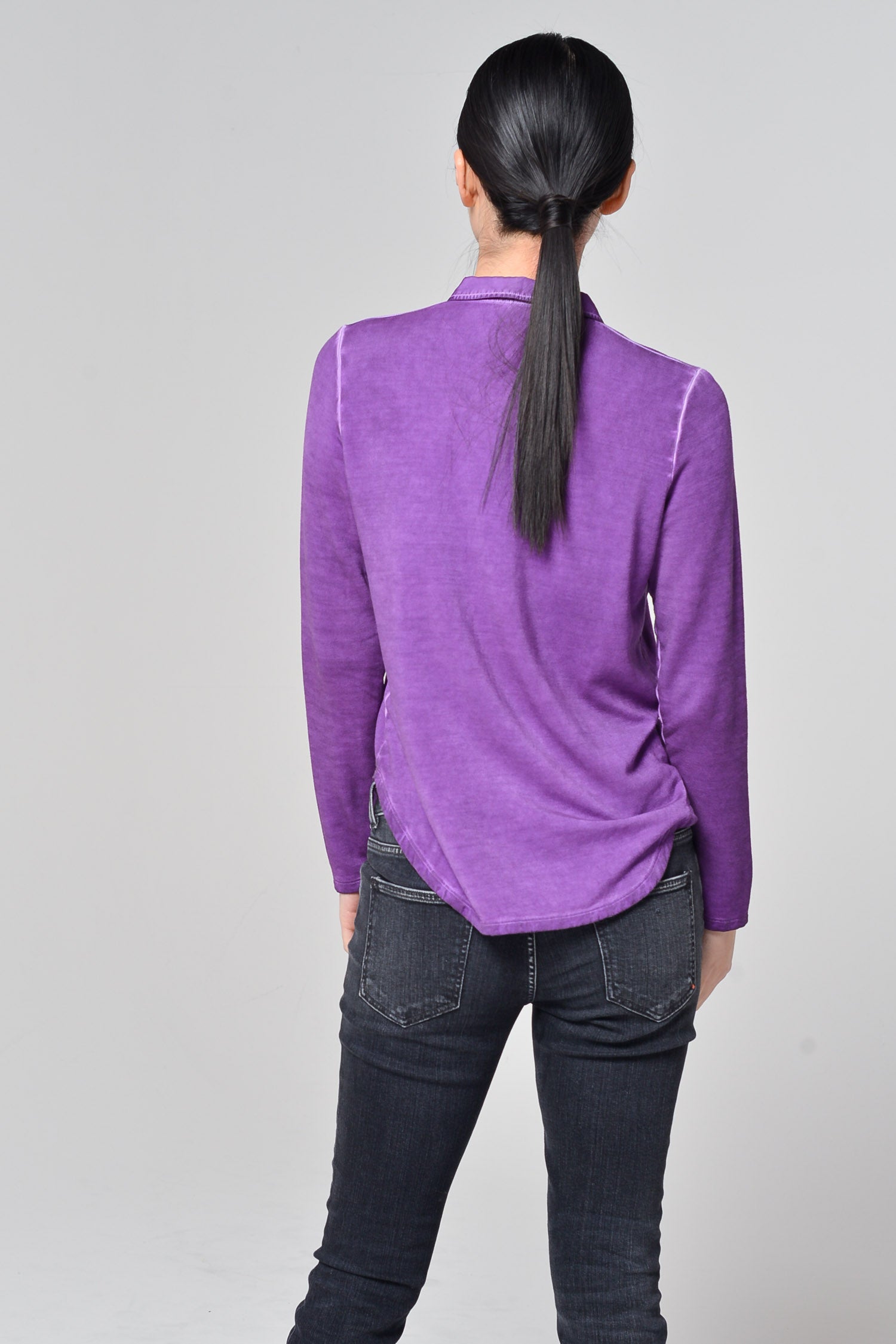 Craig Long Sleeve Polo - Berry