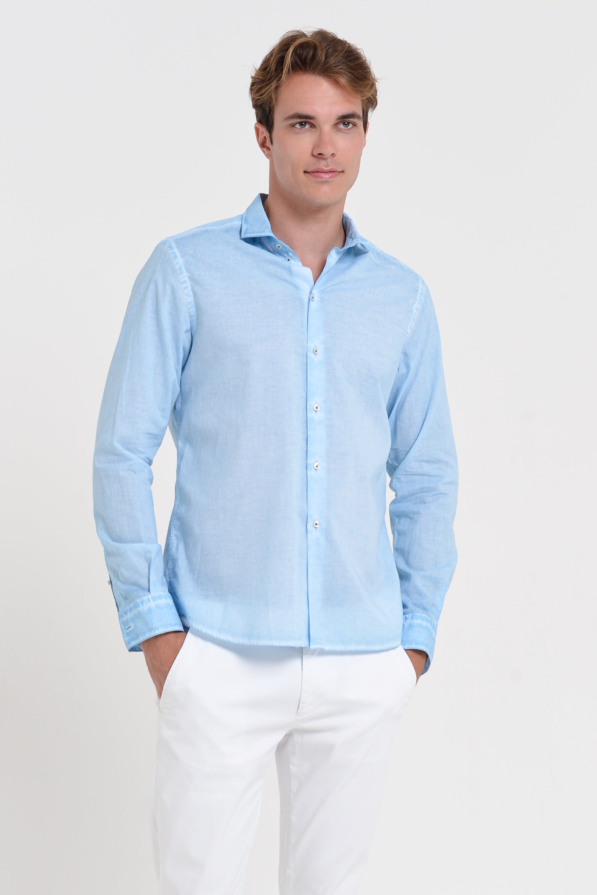 Classic Fit Shirt in Voile - Viking