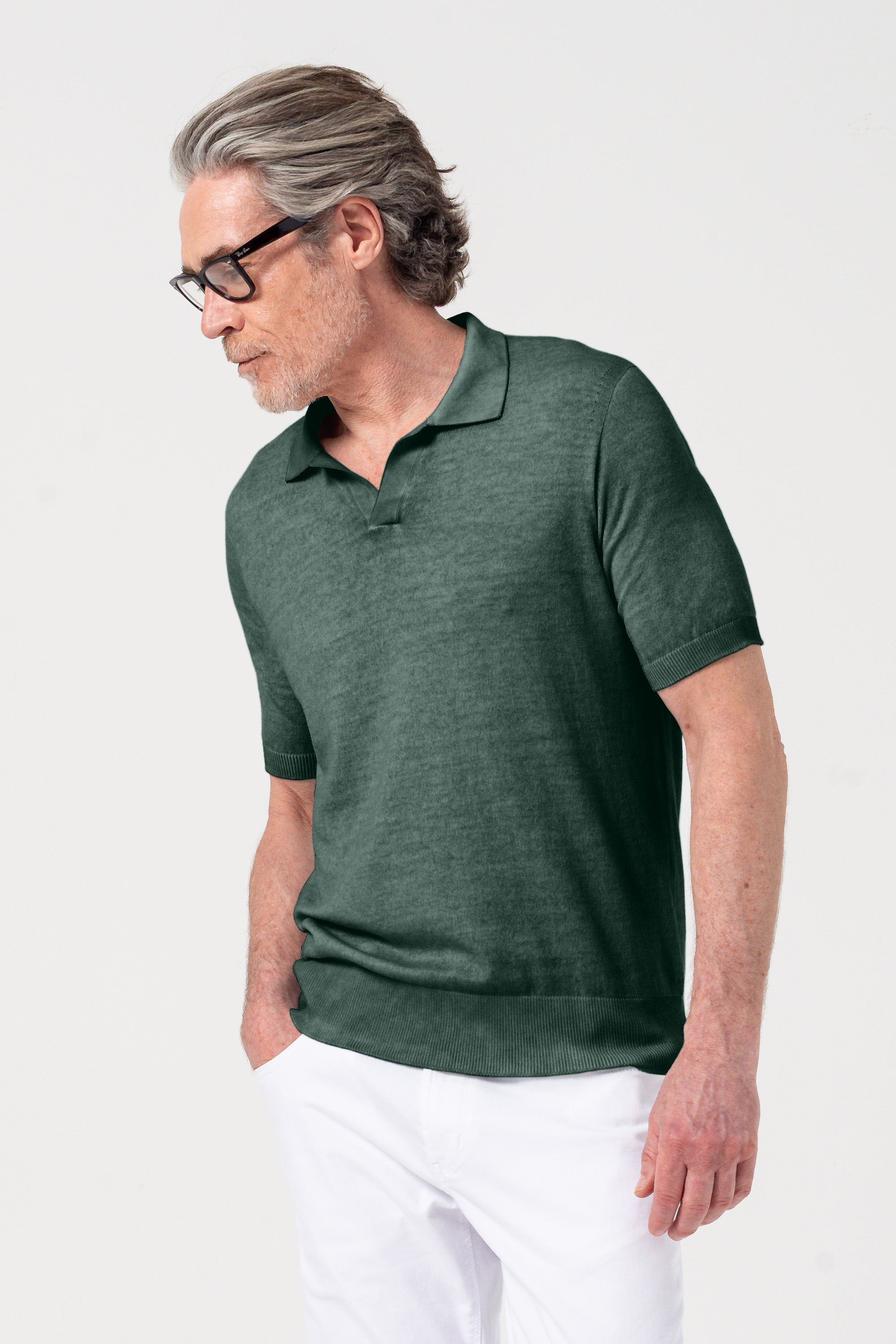 Nico Knit Polo - Nori