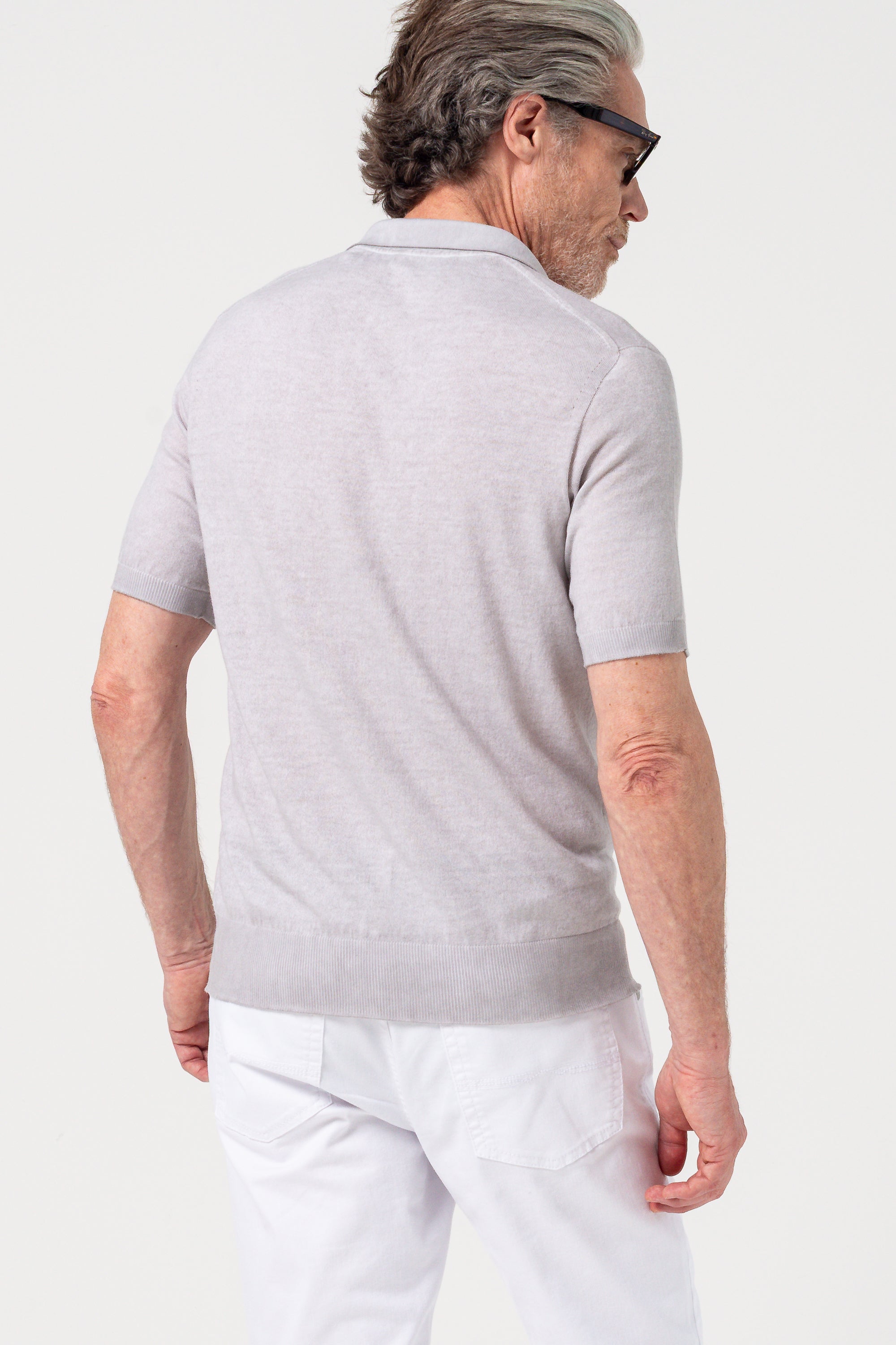 Nico Knit Polo - Platino
