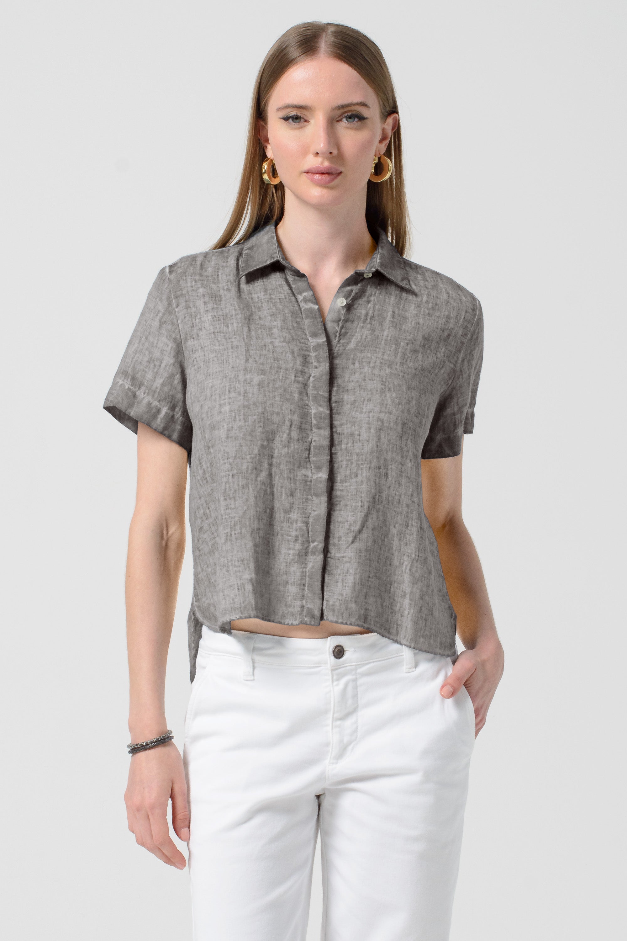 Sunray Linen Shirt - Steel
