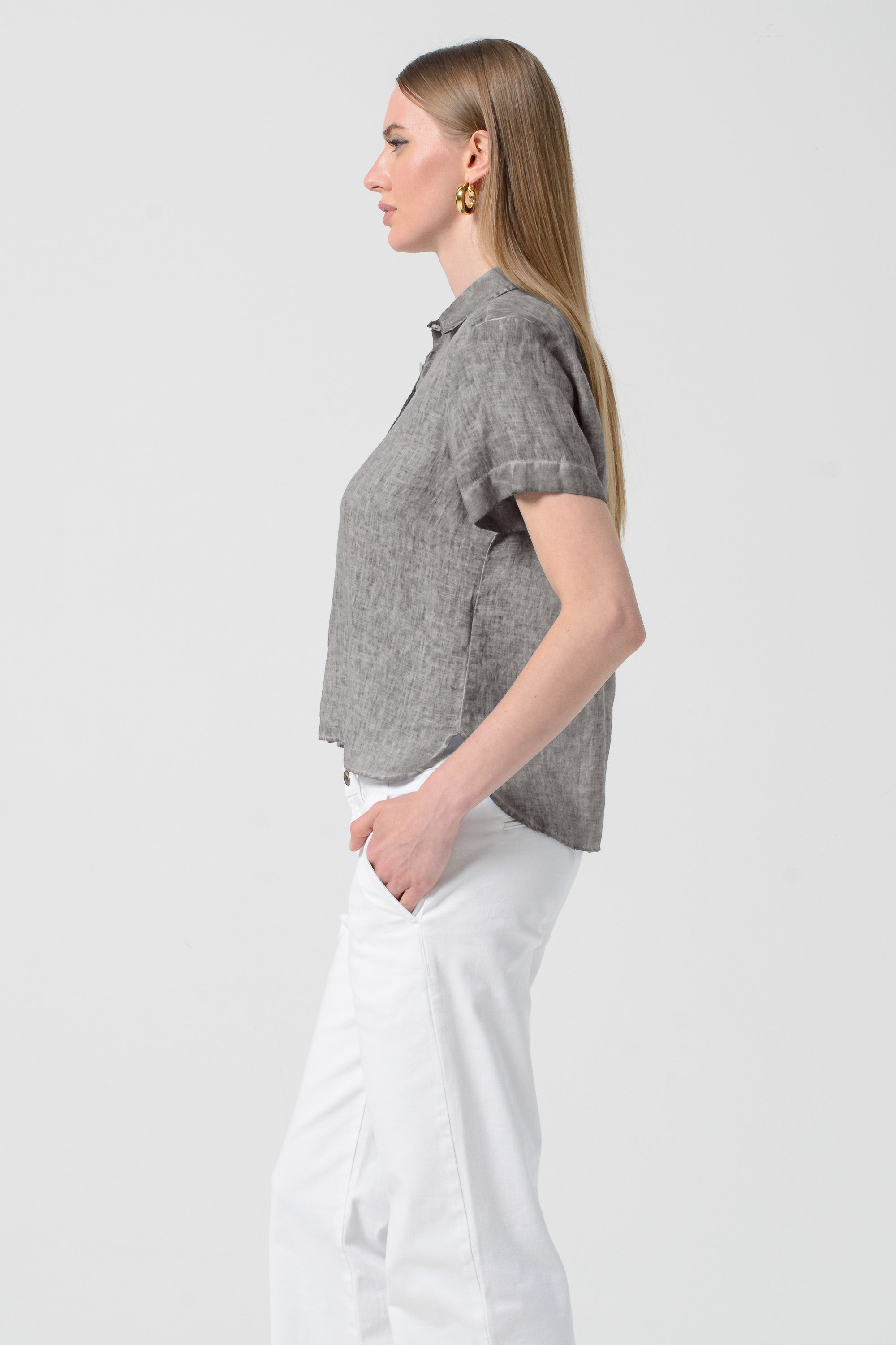 Sunray Linen Shirt - Steel