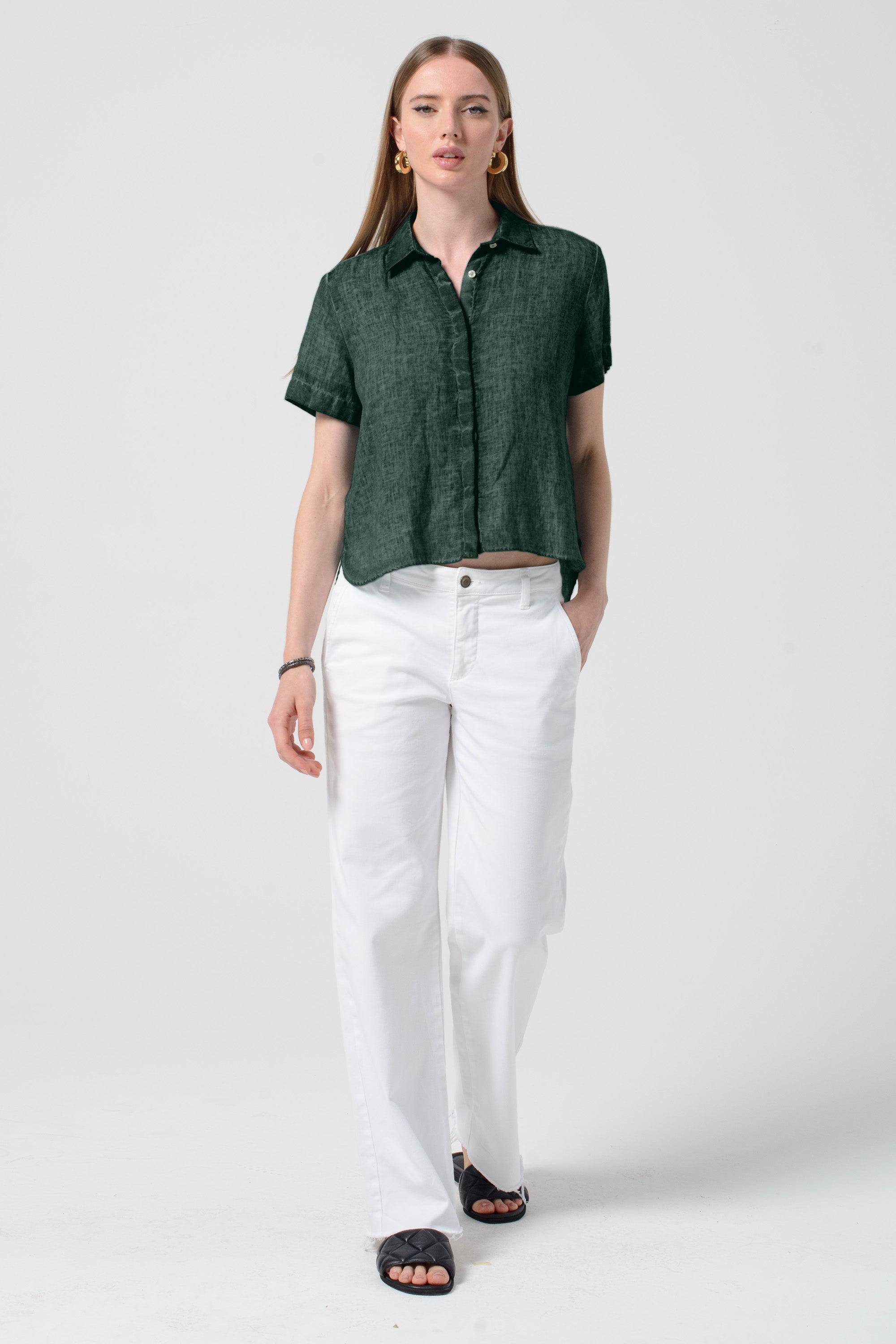 Sunray Linen Shirt - Nori