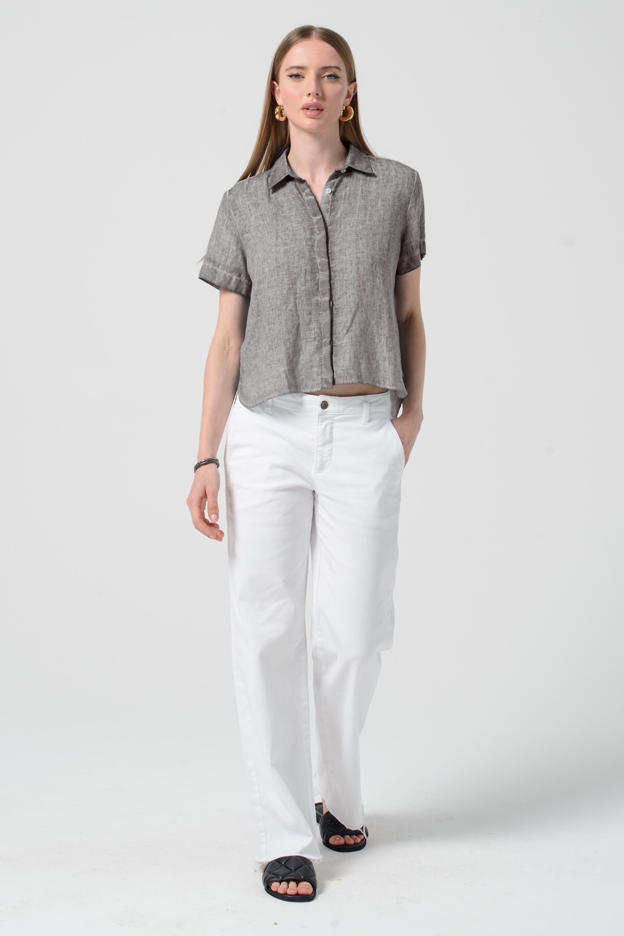 Sunray Linen Shirt - Steel