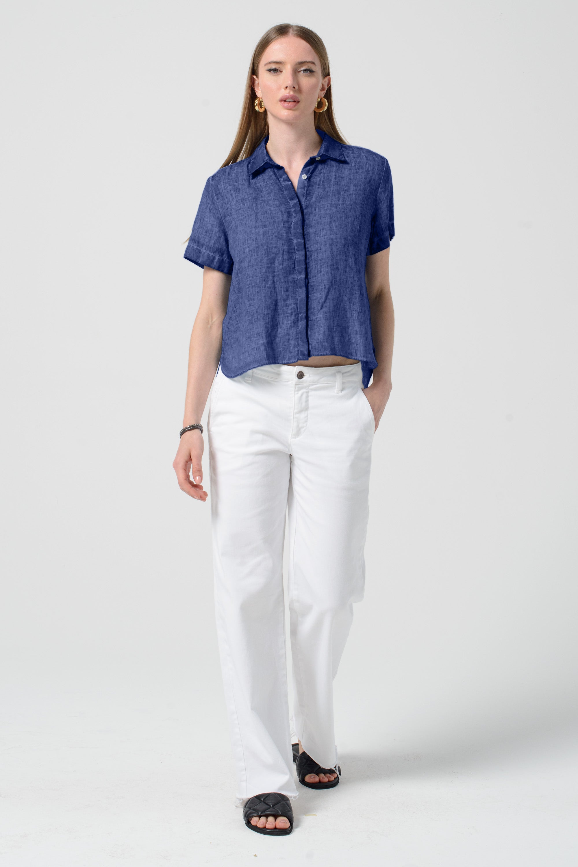 Sunray Linen Shirt - Whale