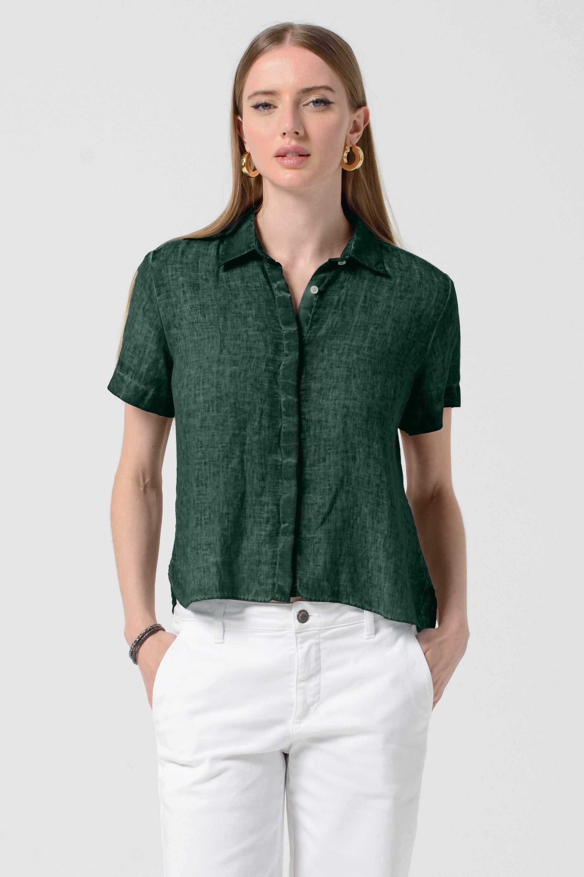 Sunray Linen Shirt - Nori