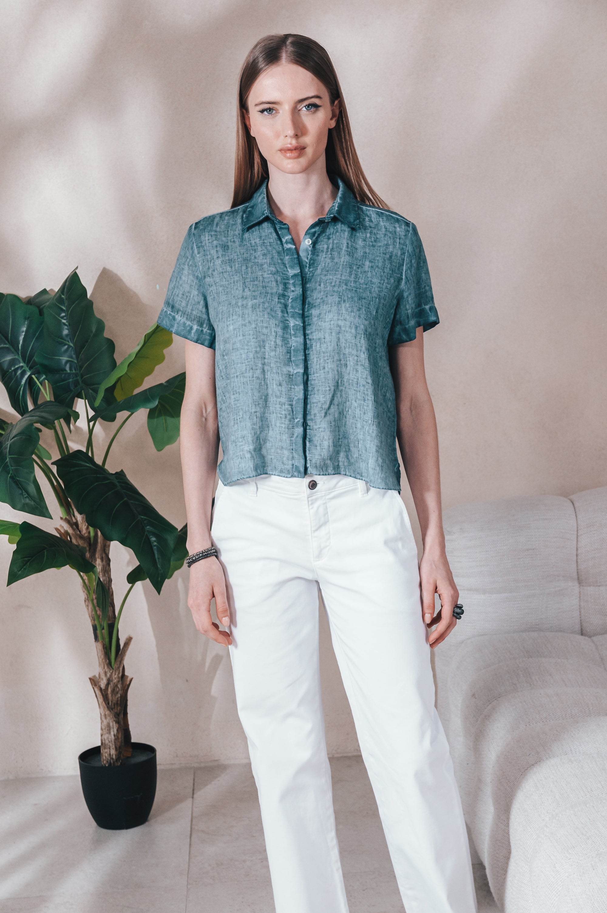 Sunray Linen Shirt - Marlin
