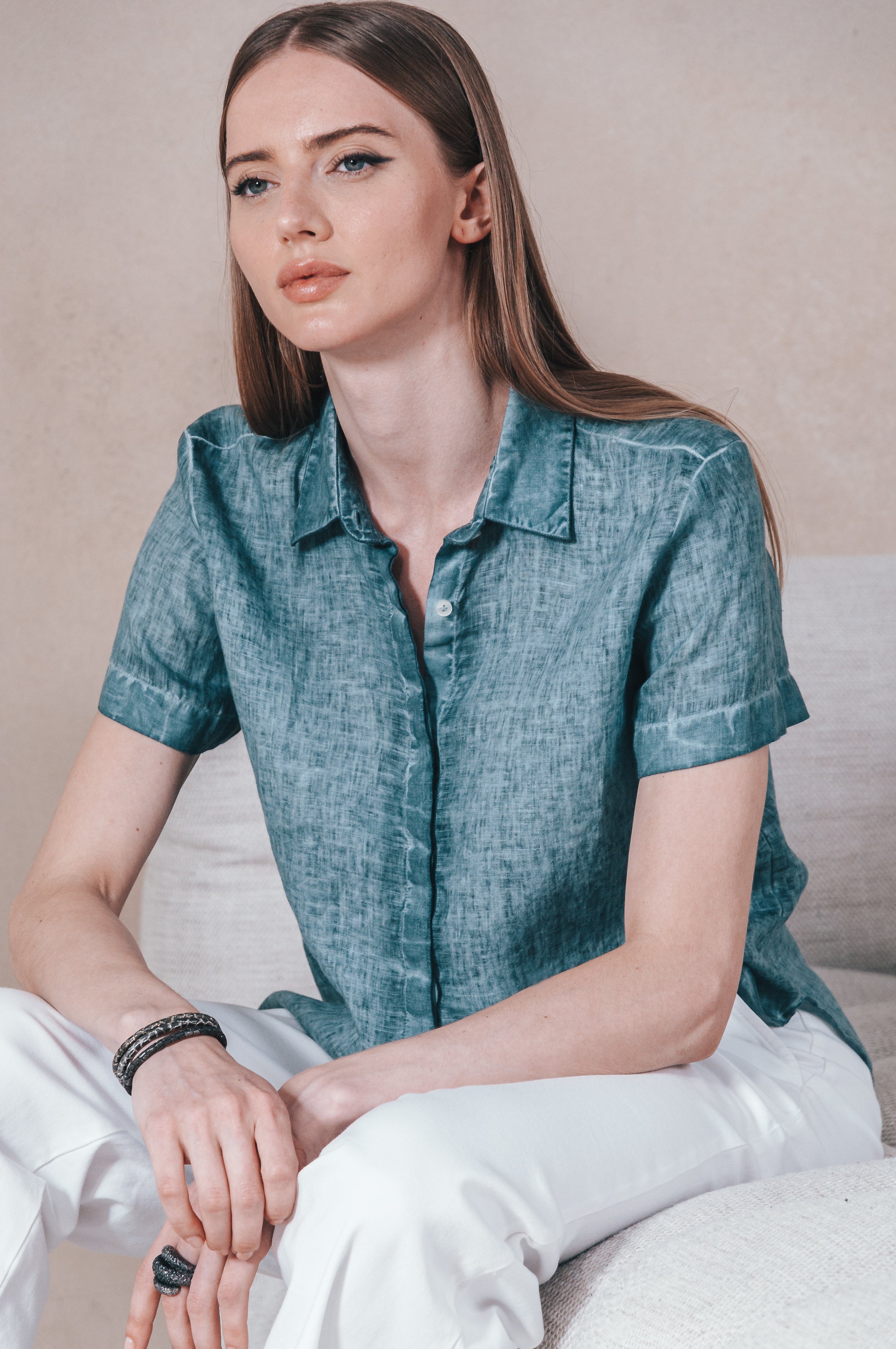 Sunray Linen Shirt - Marlin
