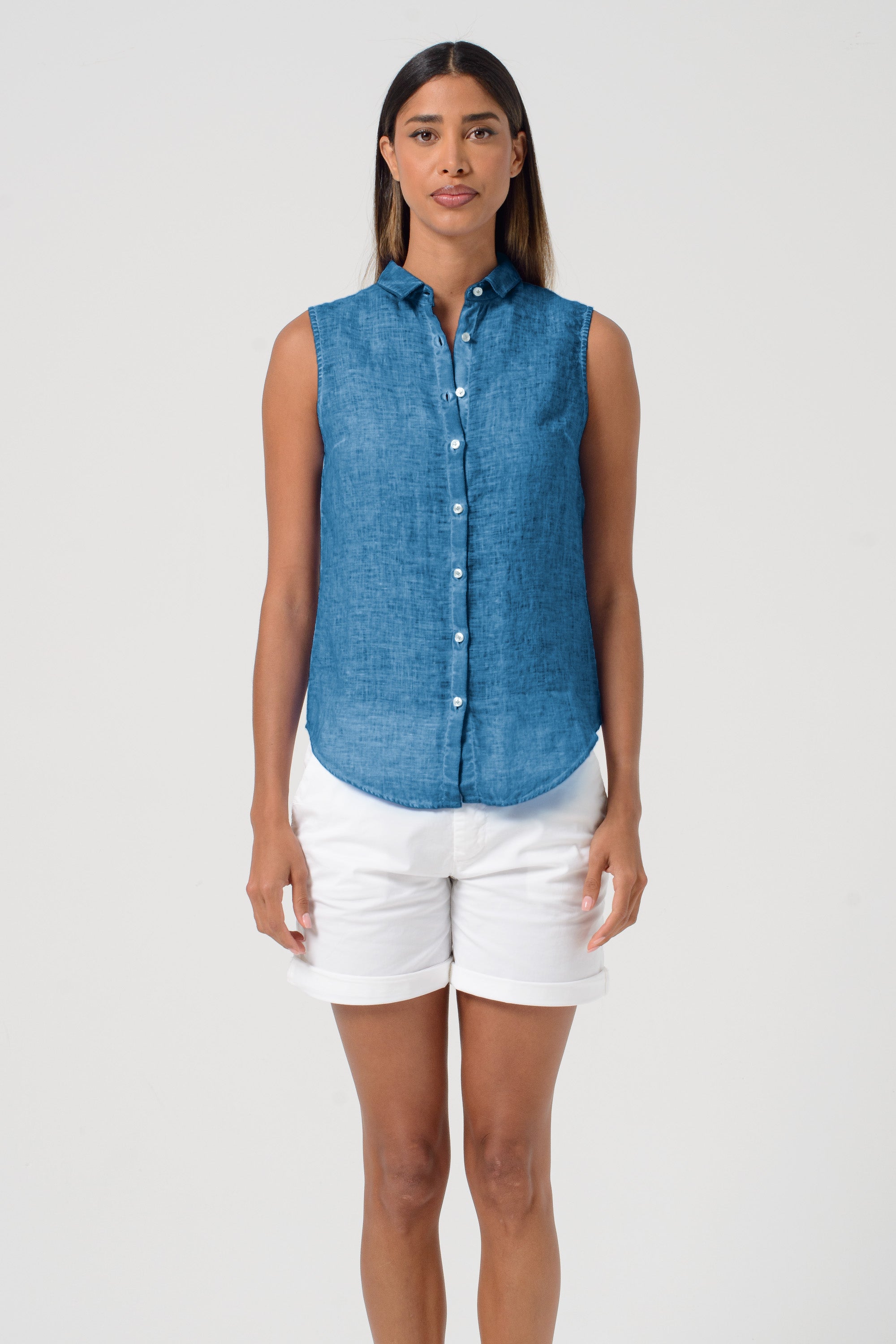 Camy Linen Blouse - Profondo