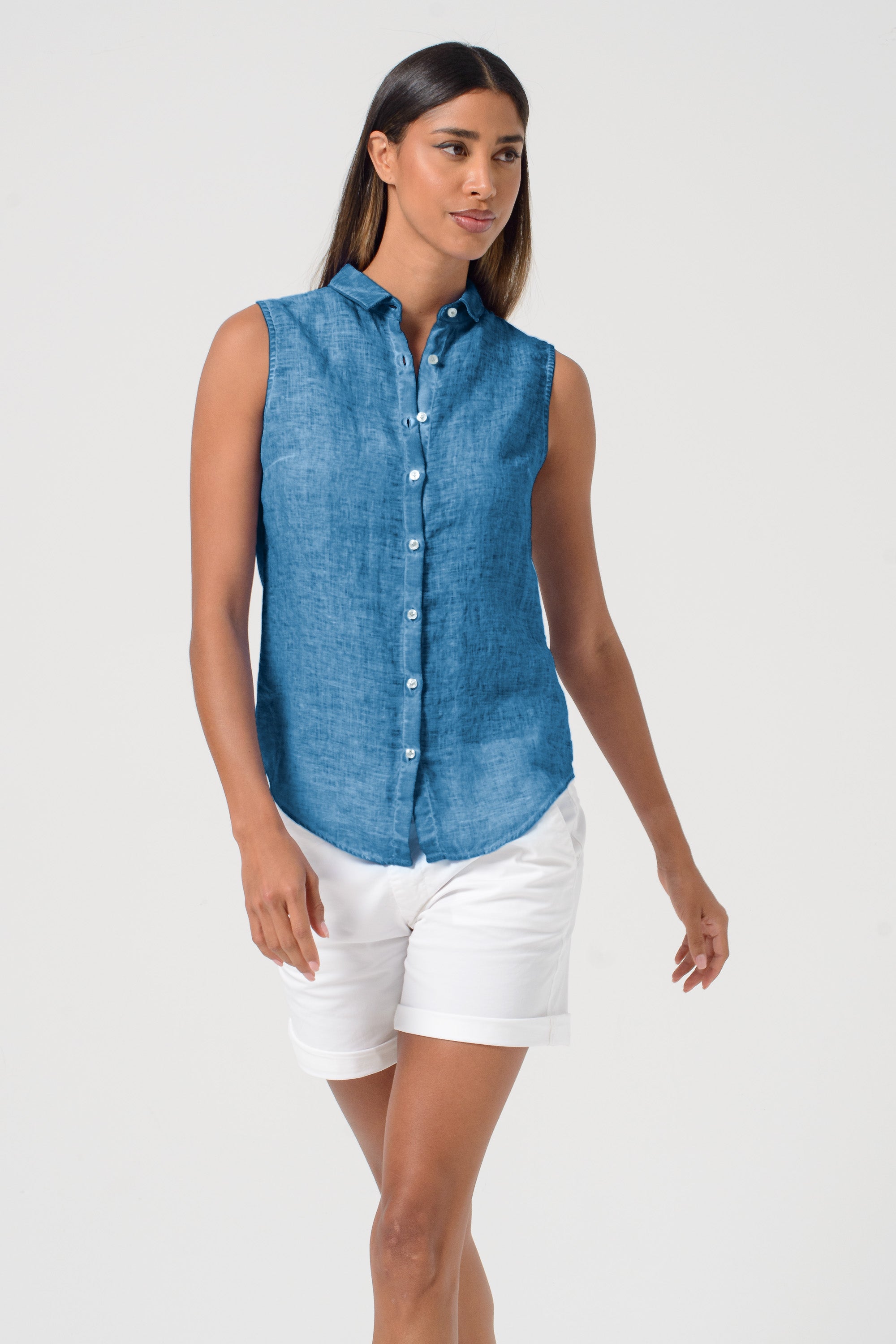 Camy Linen Blouse - Profondo