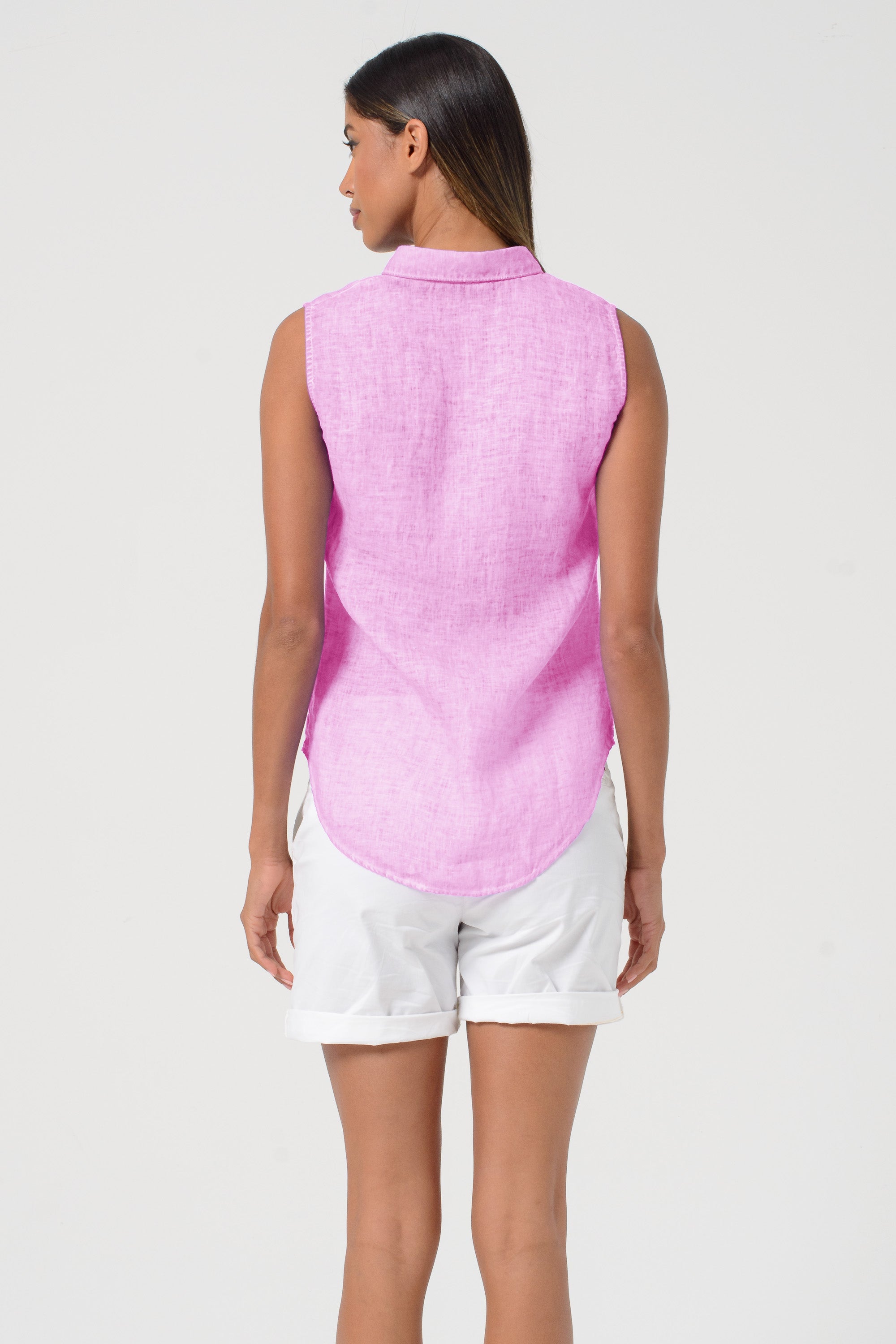 Camy Linen Blouse - Candy