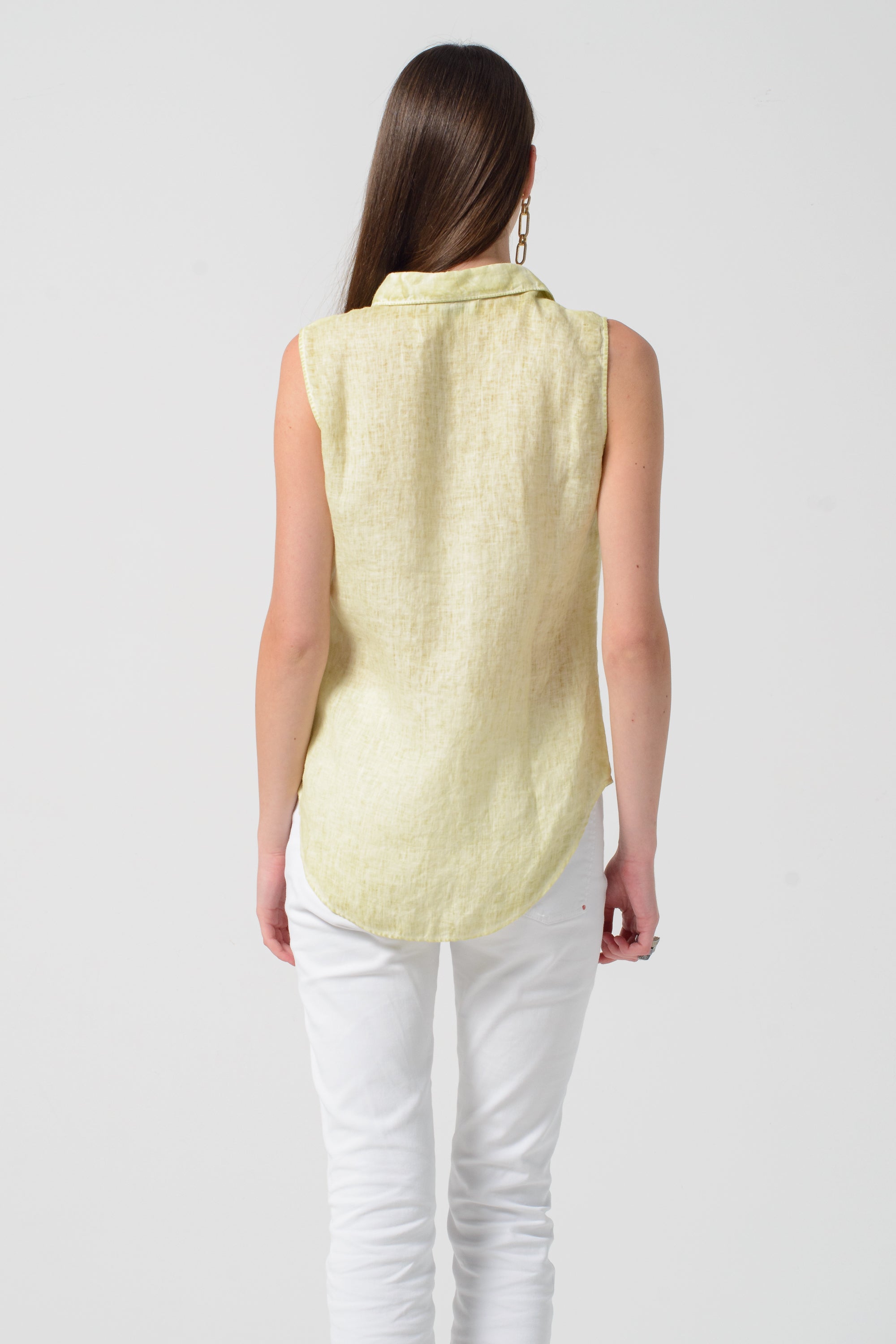 Camy Linen Blouse - Pera