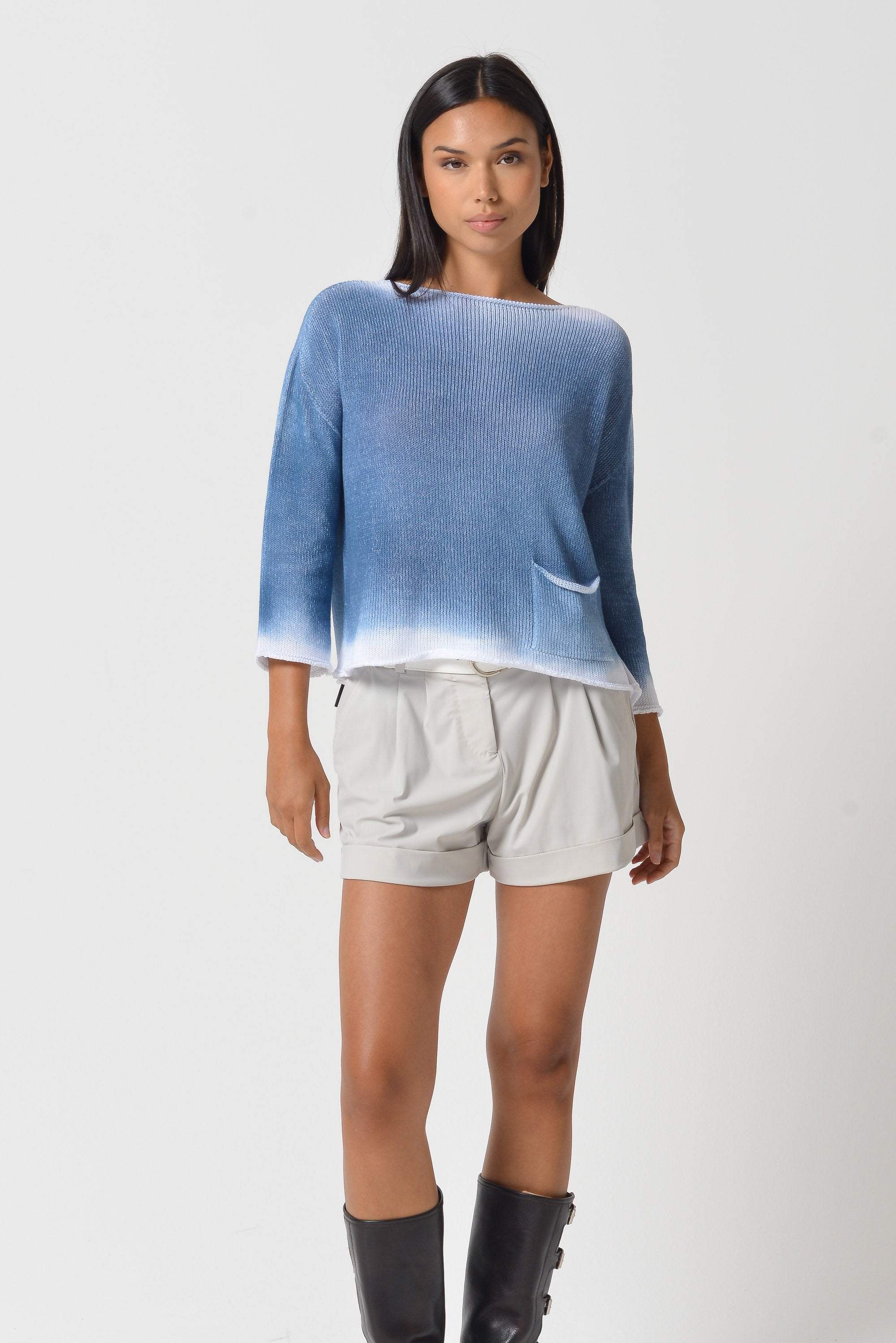 Sofia Knit in Spray Art - Profondo