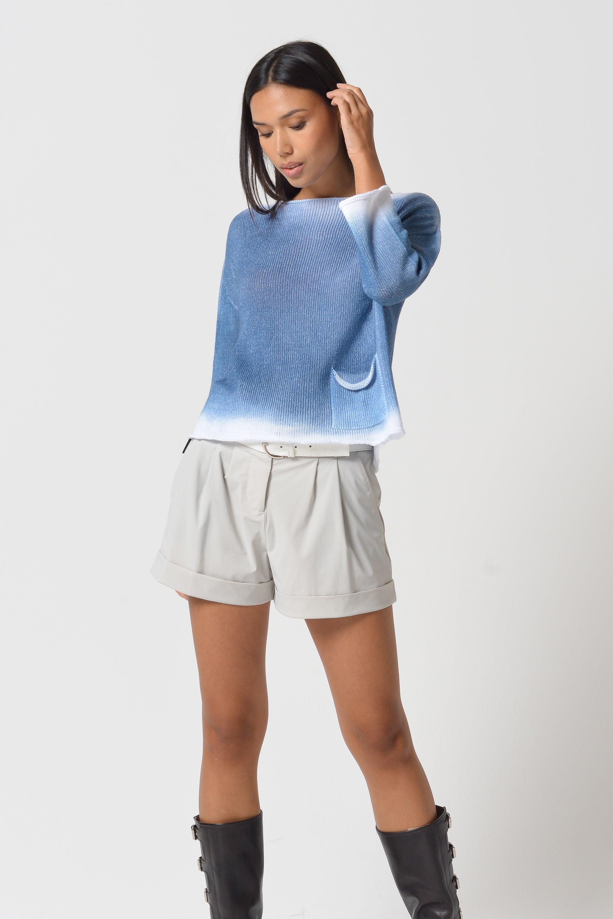 Sofia Knit in Spray Art - Profondo