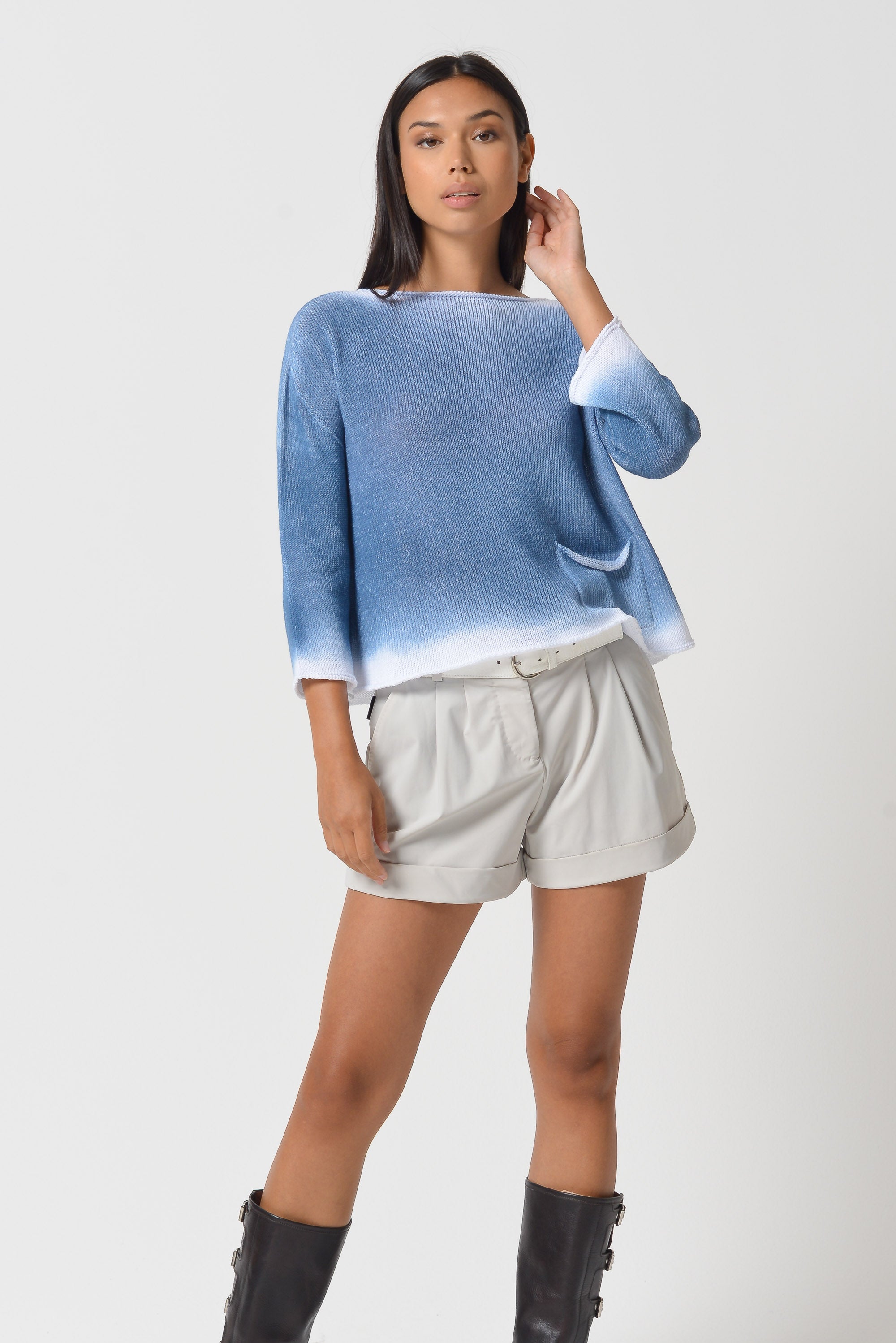 Sofia Knit in Spray Art - Profondo