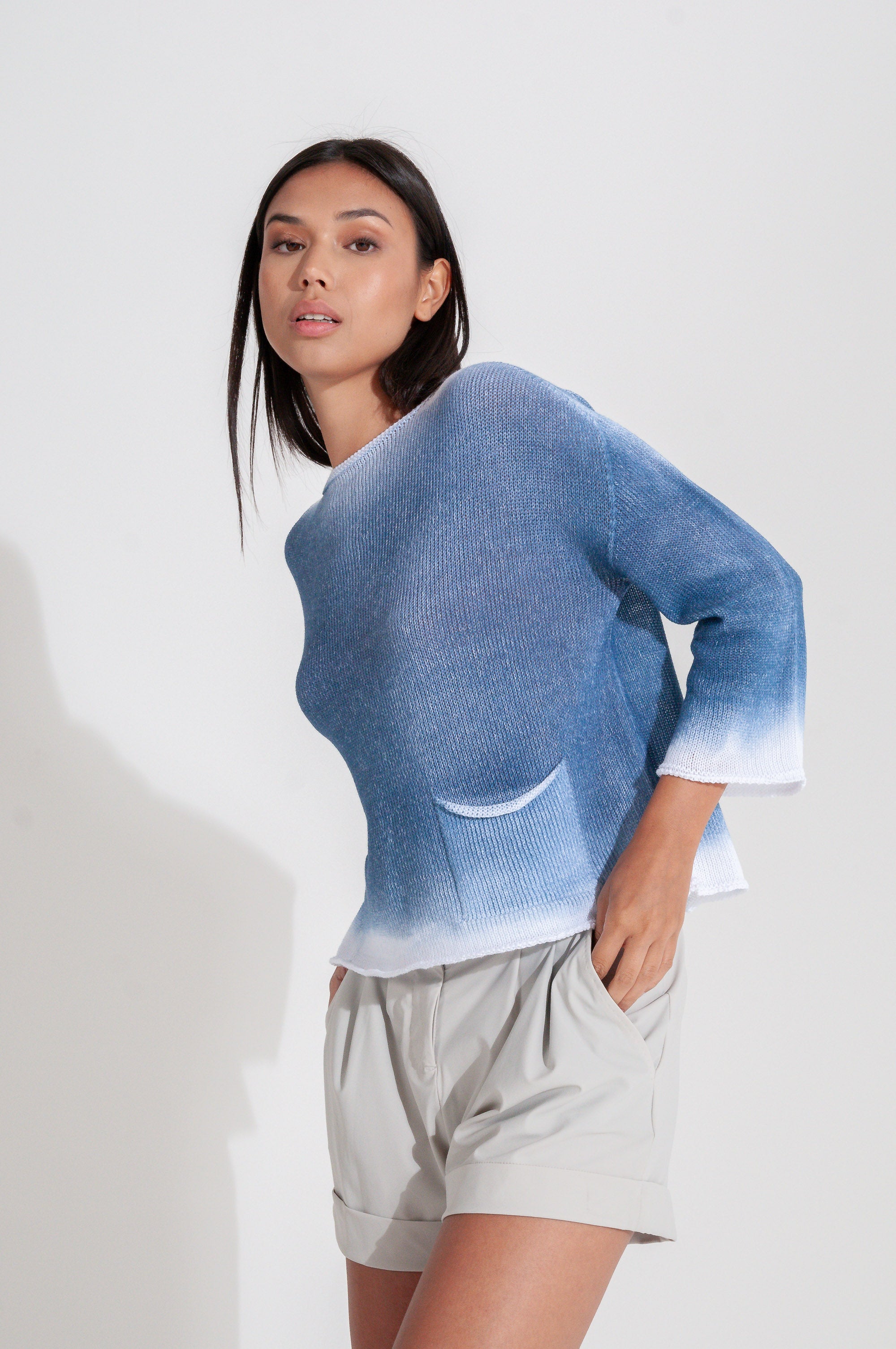 Sofia Knit in Spray Art - Profondo