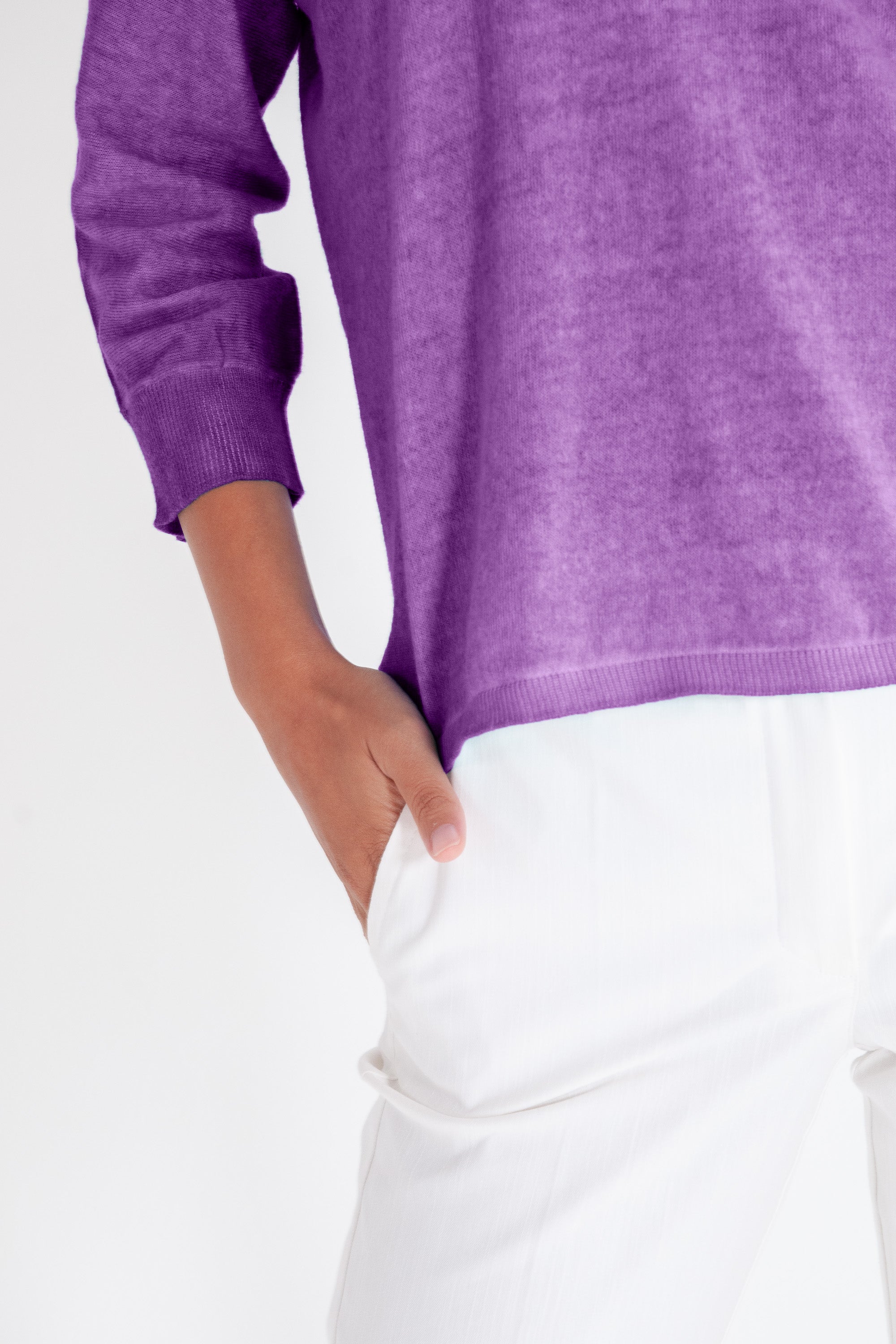 Anna V-Neck - Morado