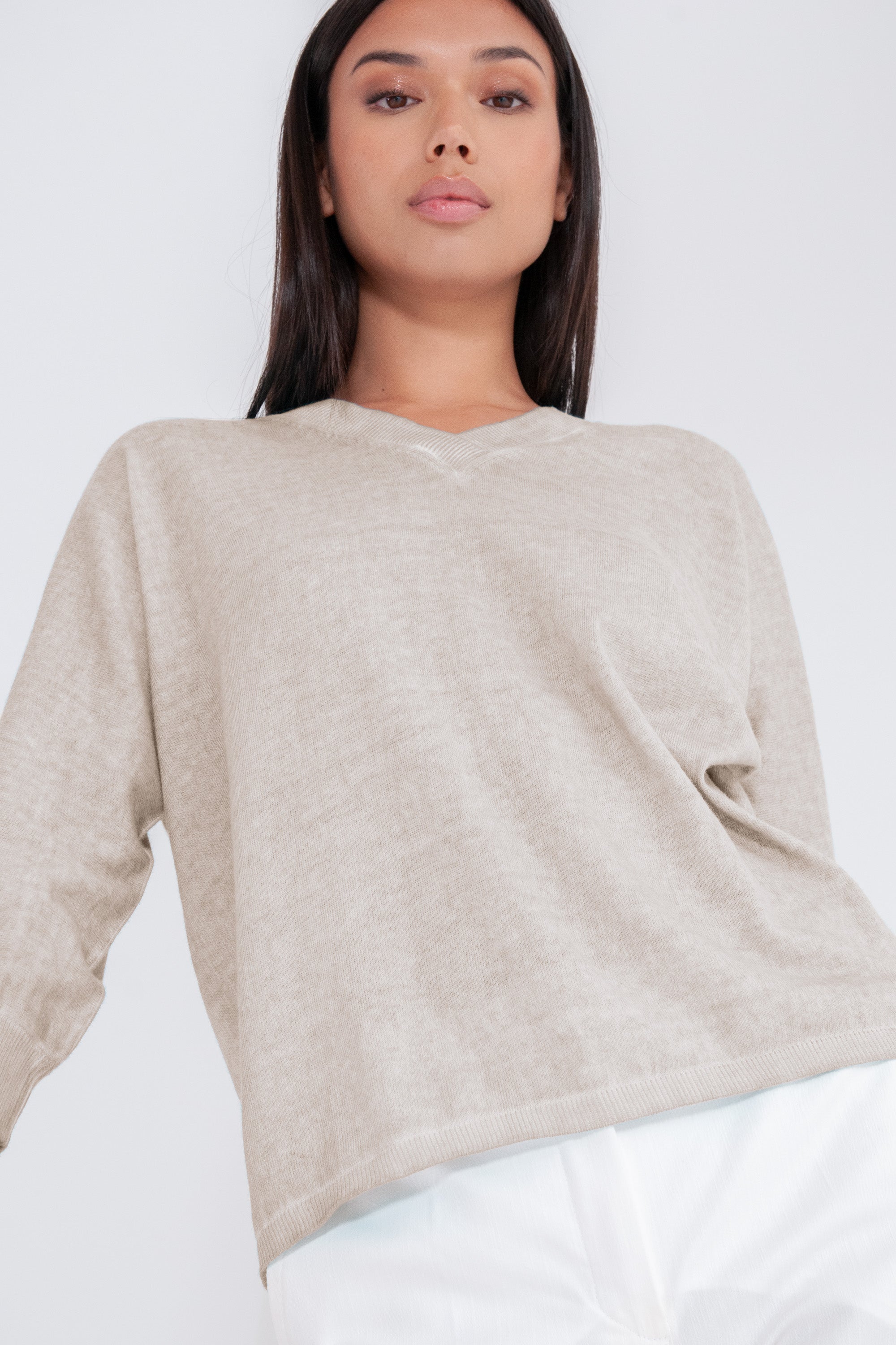 Anna V-Neck - Canapa