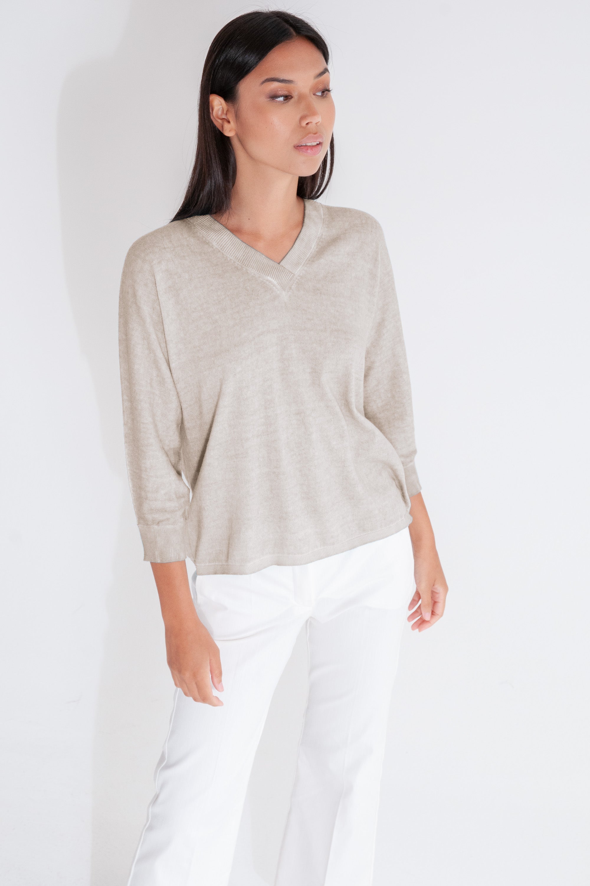 Anna V-Neck - Canapa