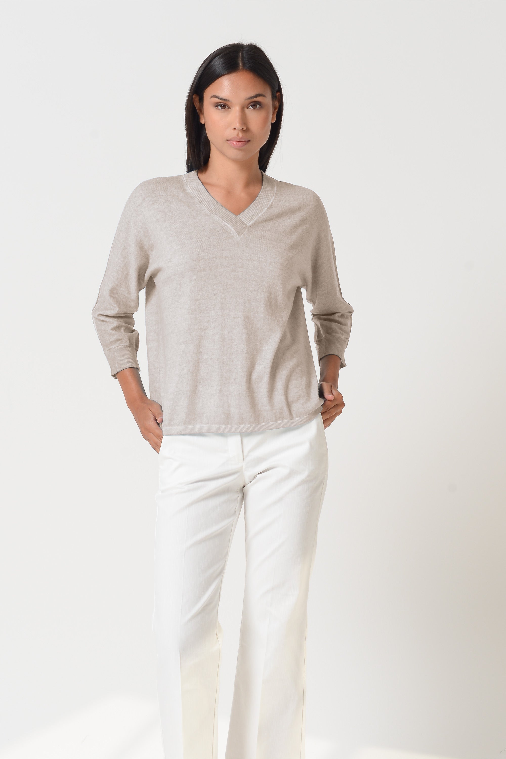 Anna V-Neck - Canapa