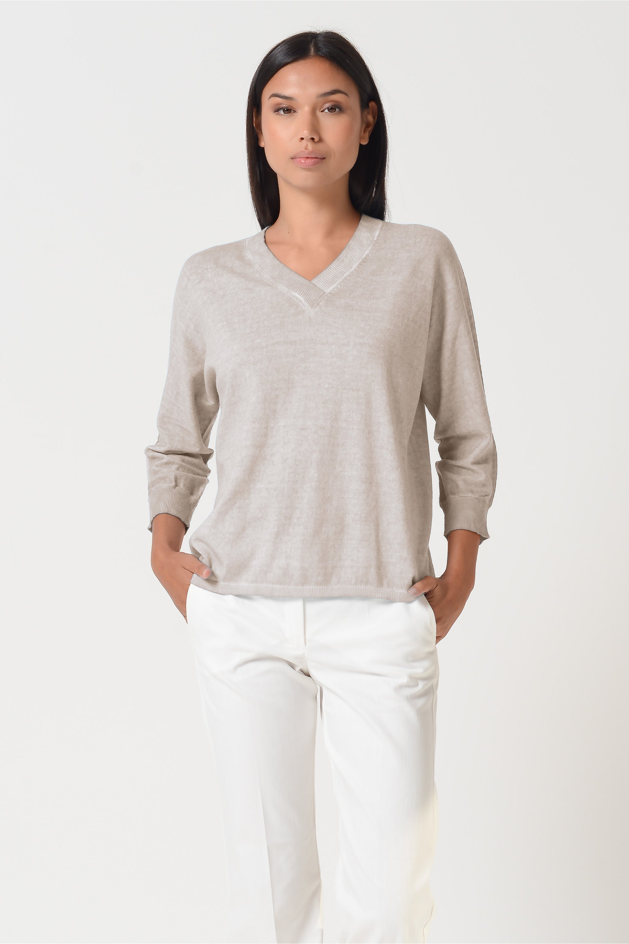 Anna V-Neck - Canapa