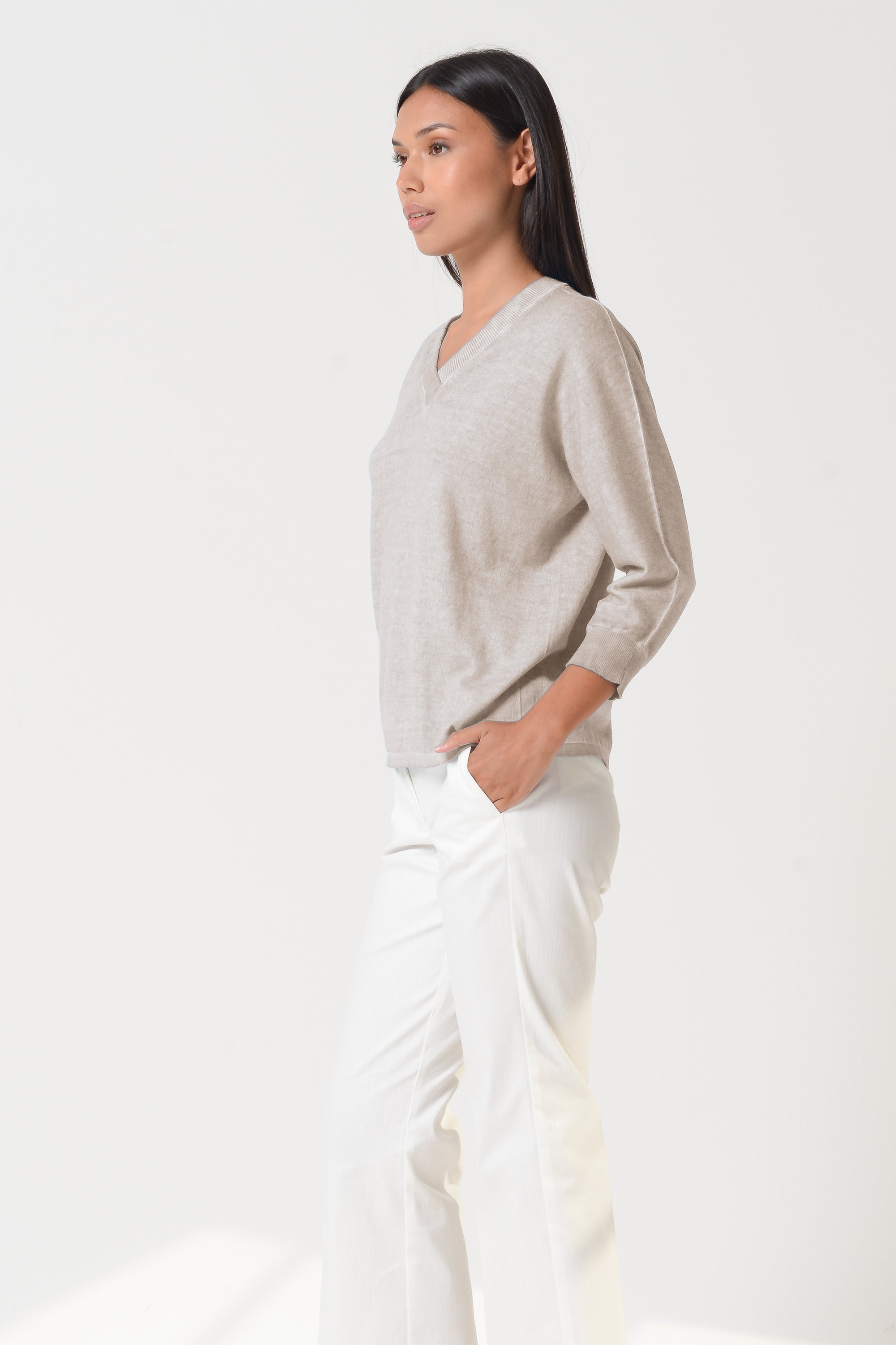 Anna V-Neck - Canapa